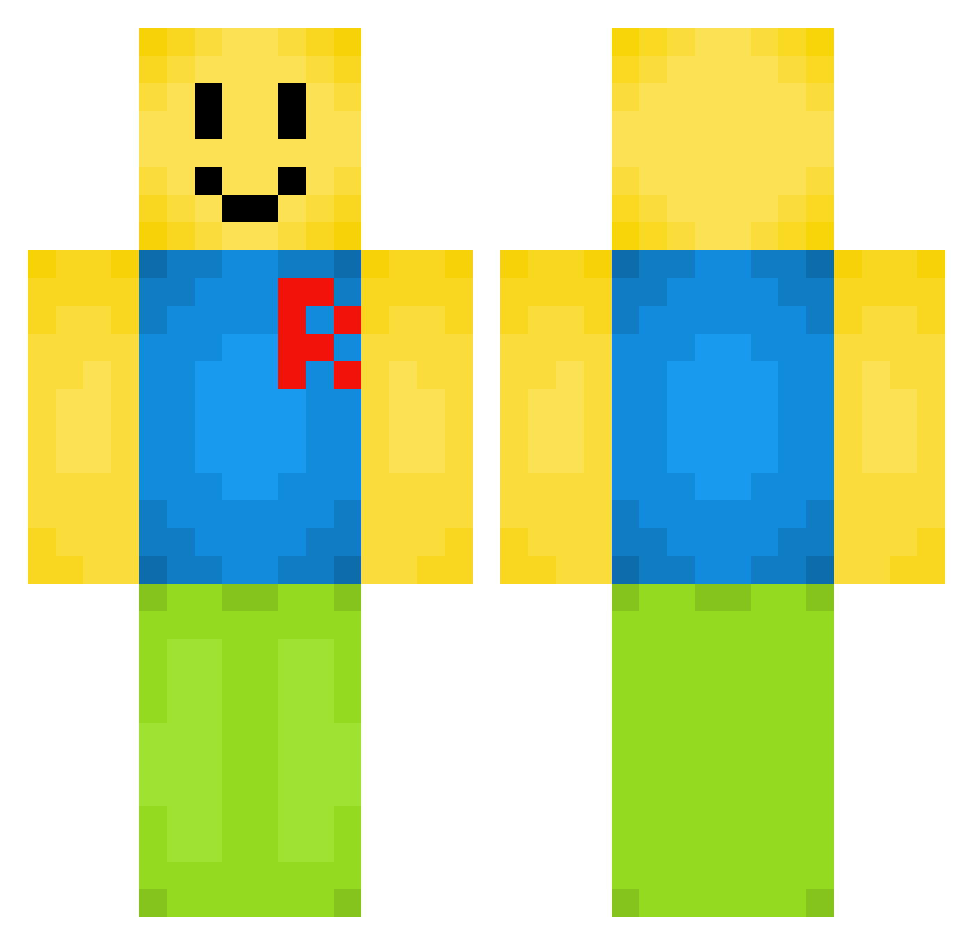 ap0ll01969 Minecraft skin, front and back view