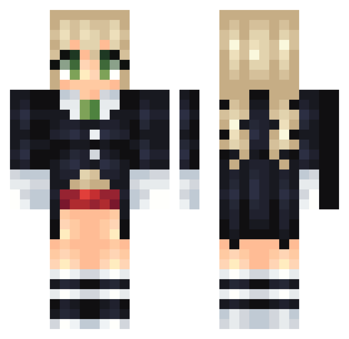AOSVREEMY Minecraft skin, front and back view