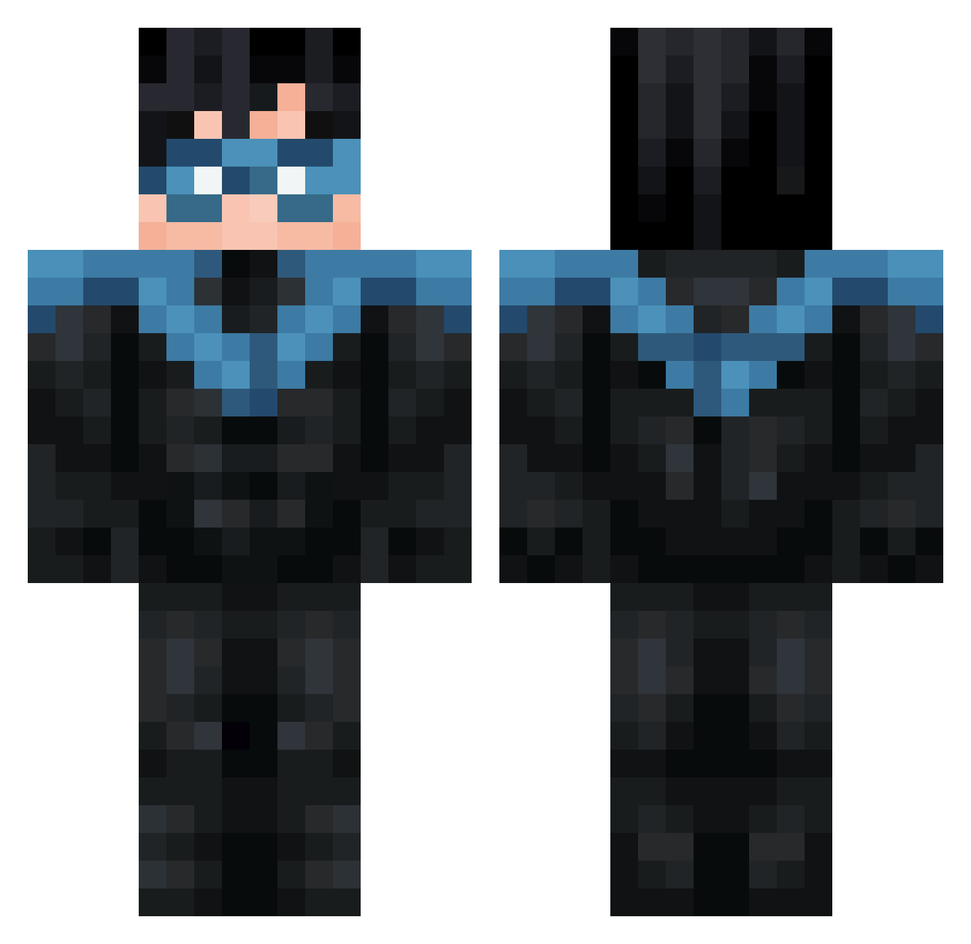 mua212 Minecraft skin, front and back view