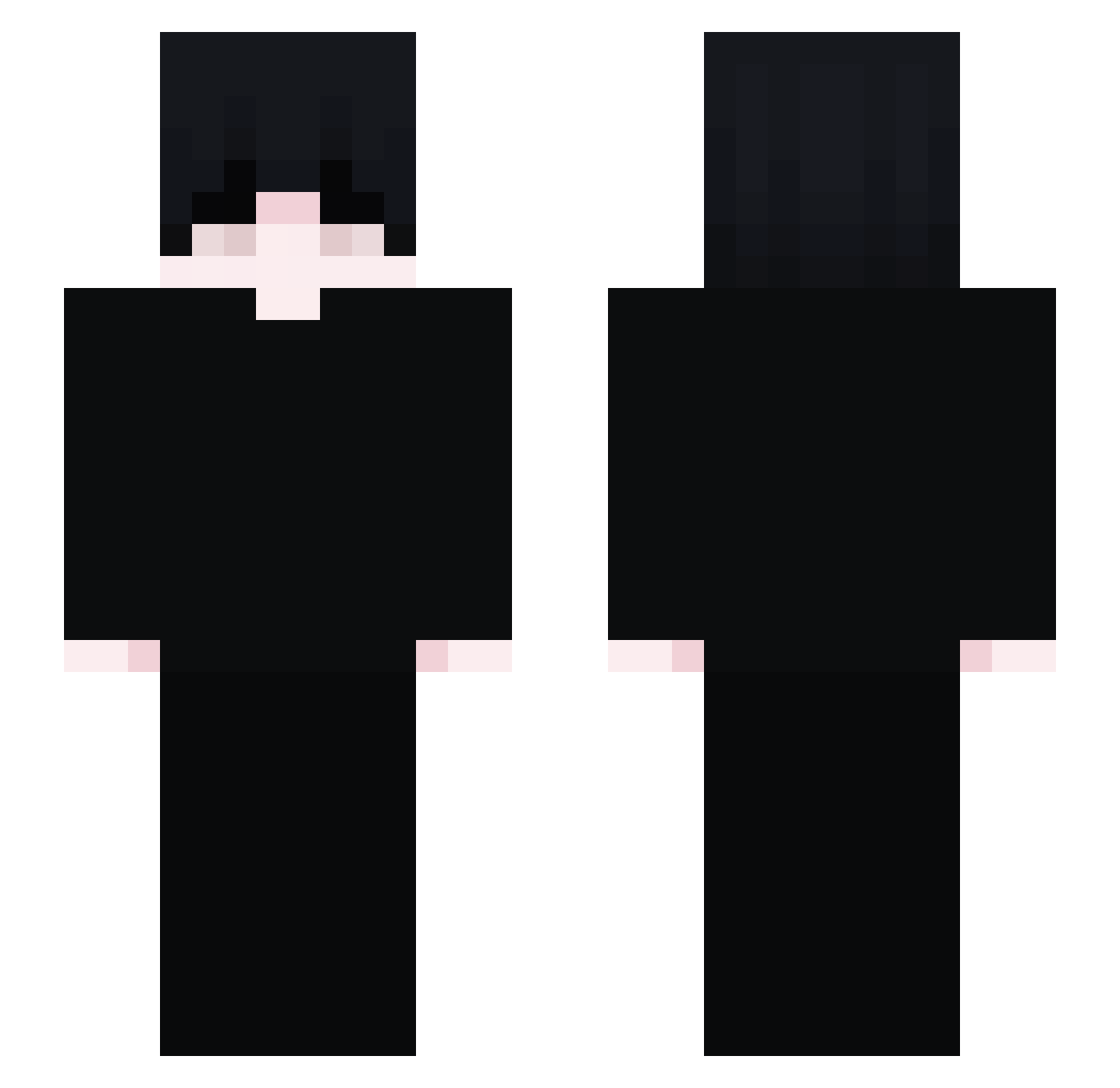 Quasarix_Prime Minecraft skin, front and back view