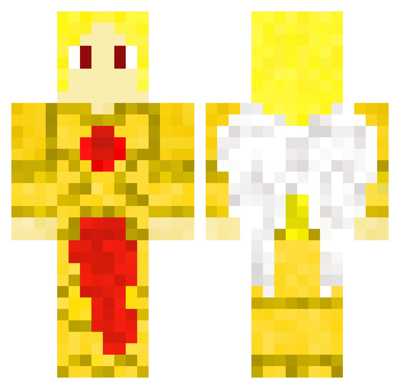MaesterWingman Minecraft skin, front and back view