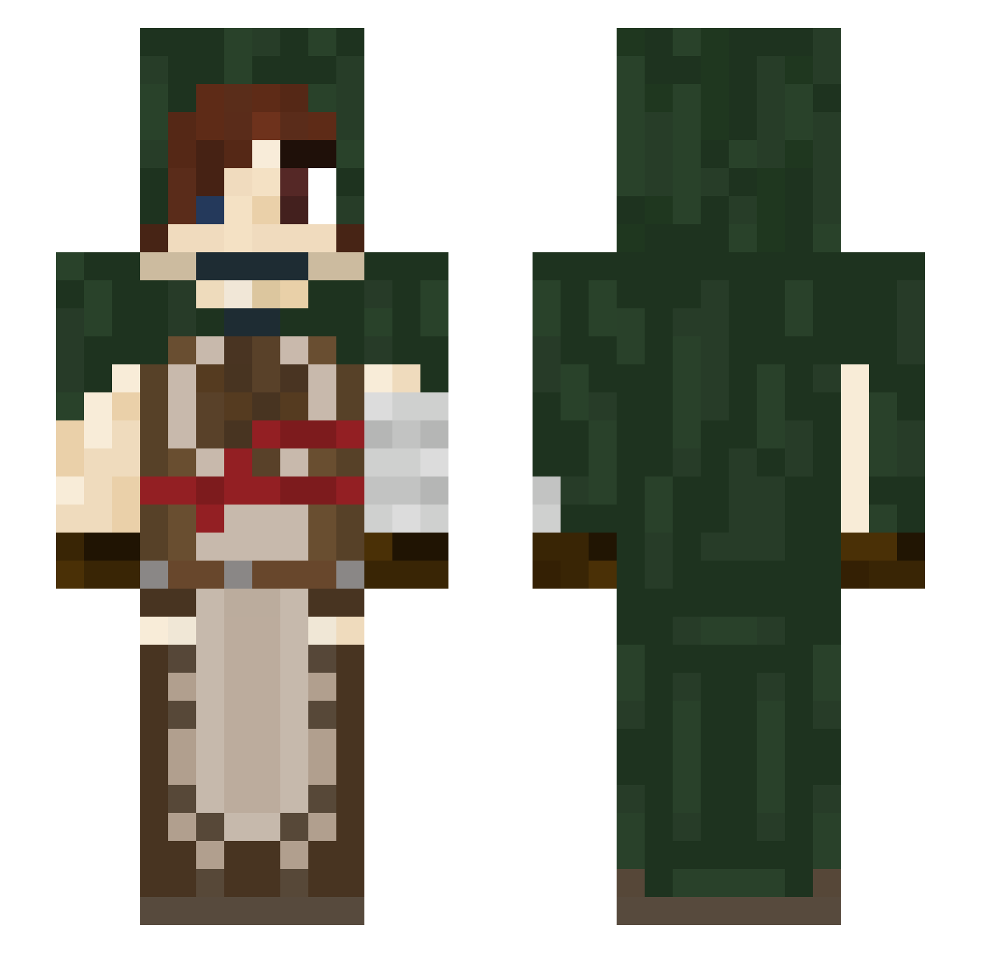 seekingemploymen Minecraft skin, front and back view