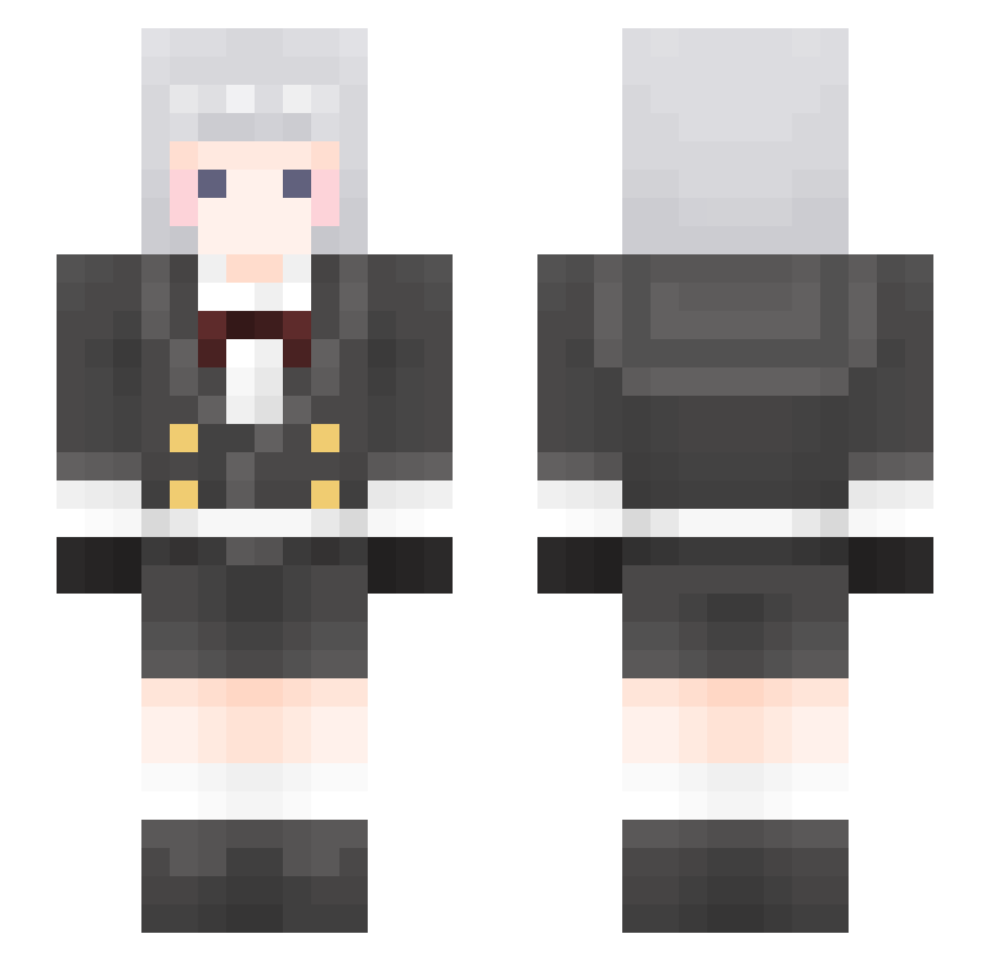 lani08 Minecraft skin, front and back view