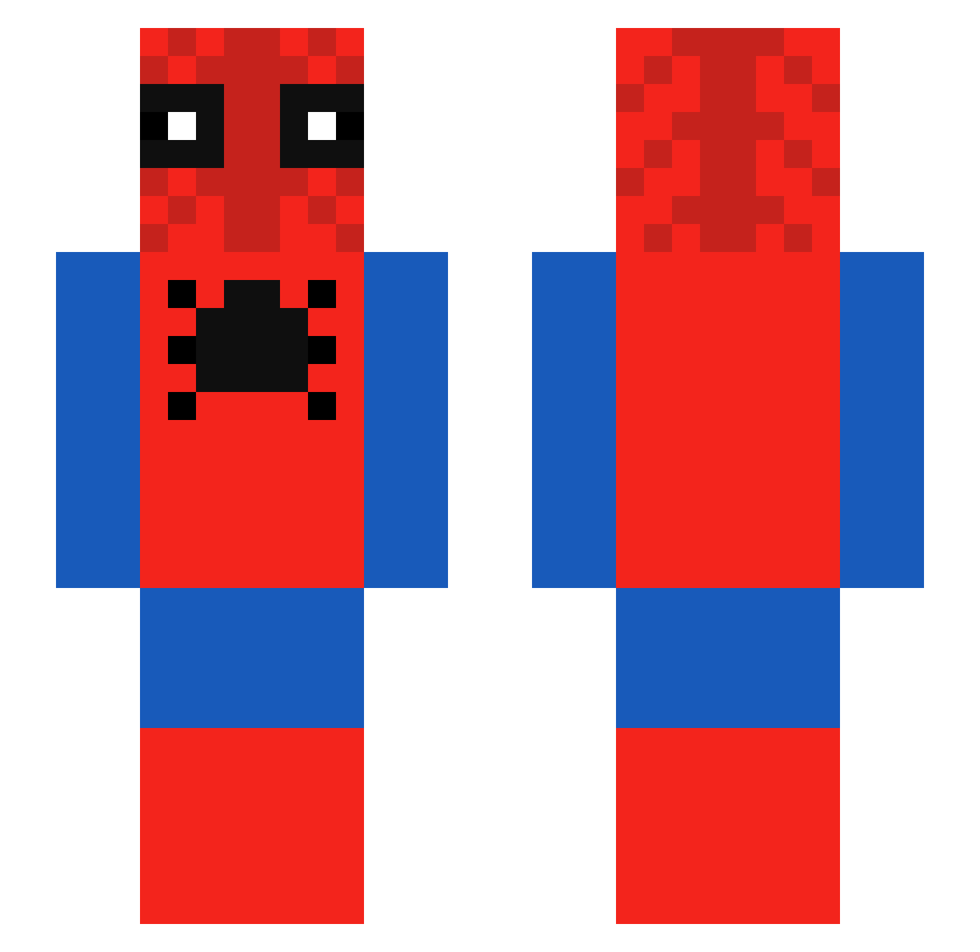 rojaosamaa Minecraft skin, front and back view