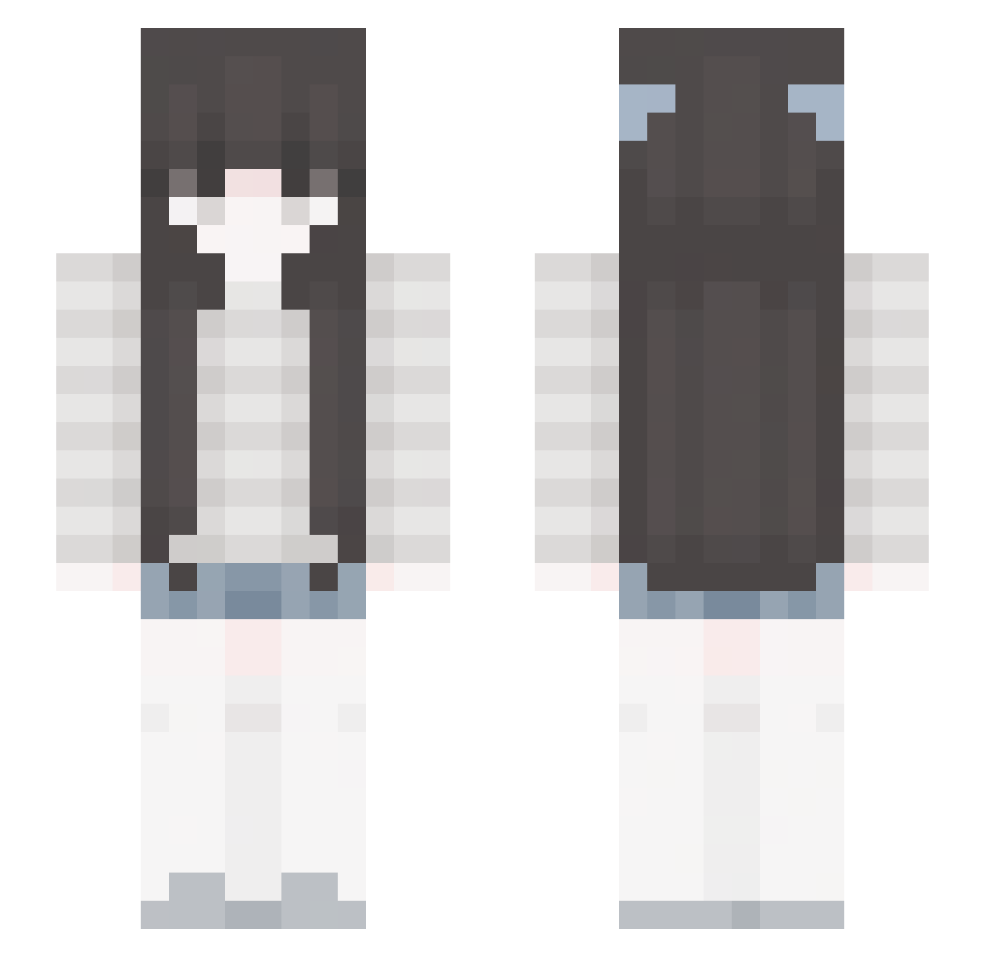 akiwry Minecraft skin, front and back view