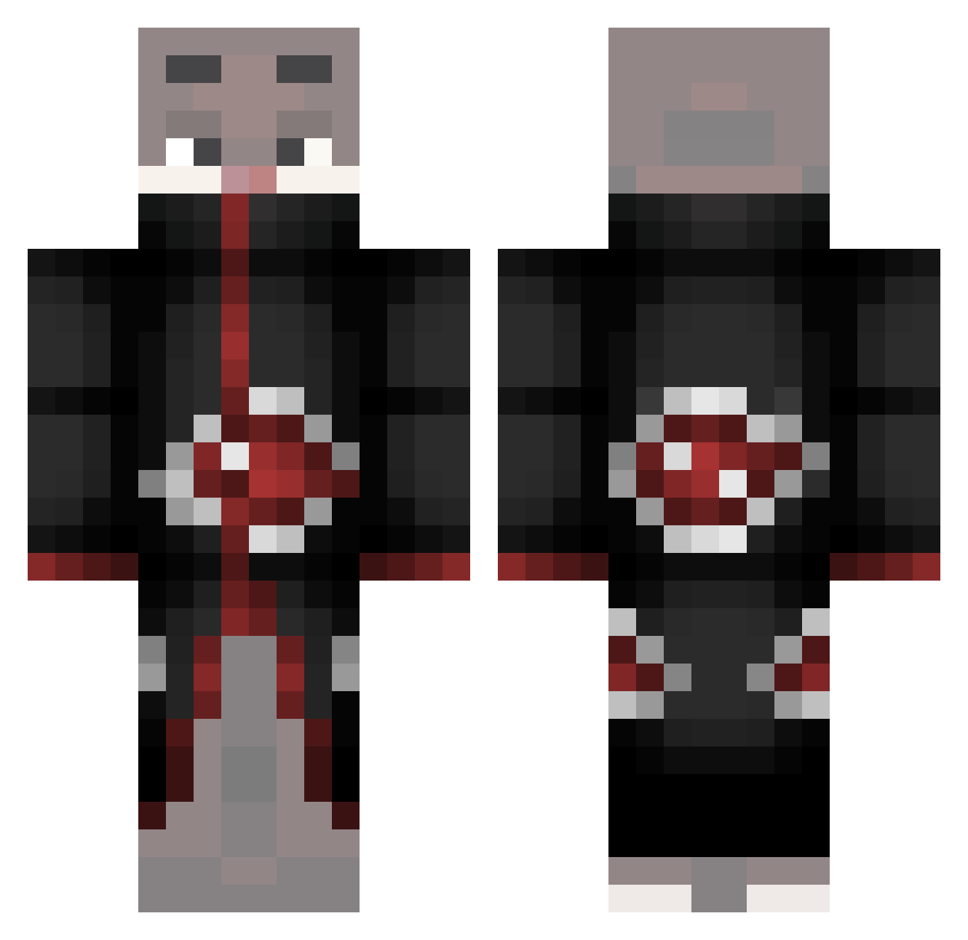 DangTalon Minecraft skin, front and back view