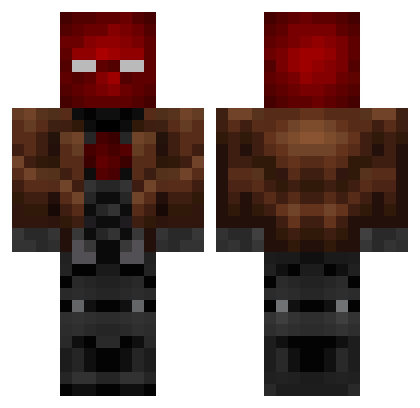 TheDafii28 Minecraft skin, front and back view