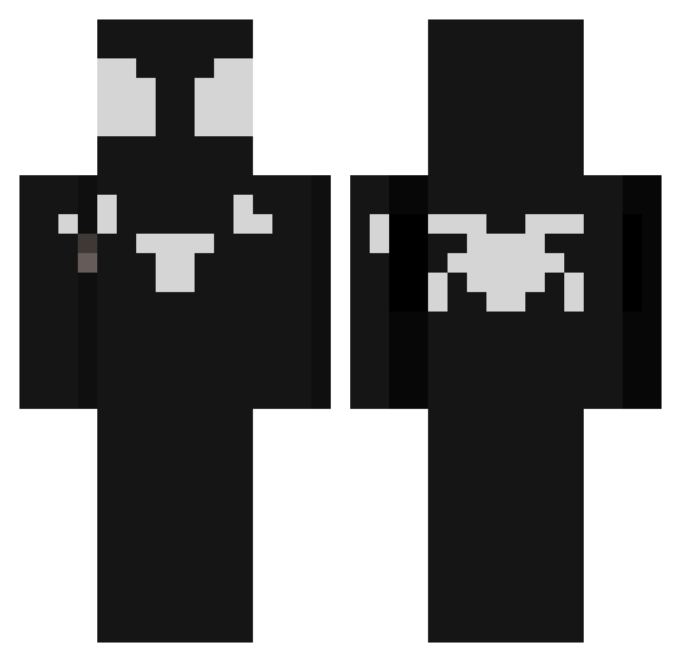 LakiLukskibidi Minecraft skin, front and back view