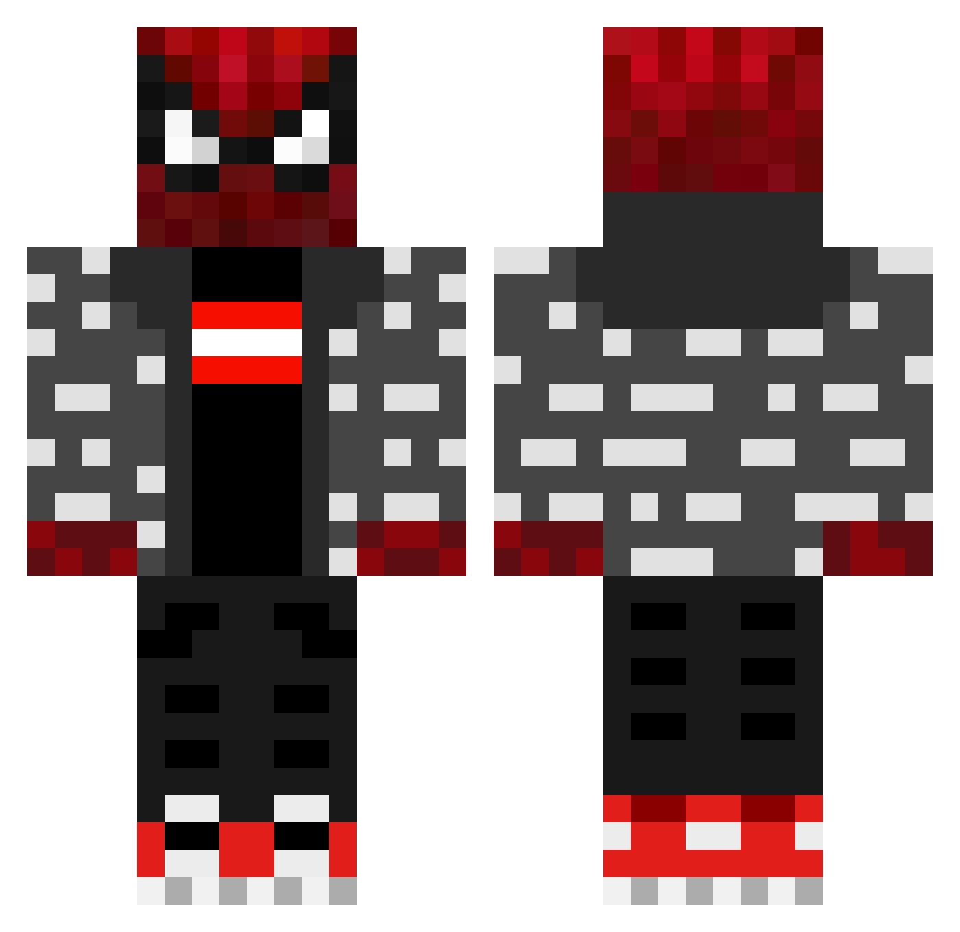 adrek2137 Minecraft skin, front and back view
