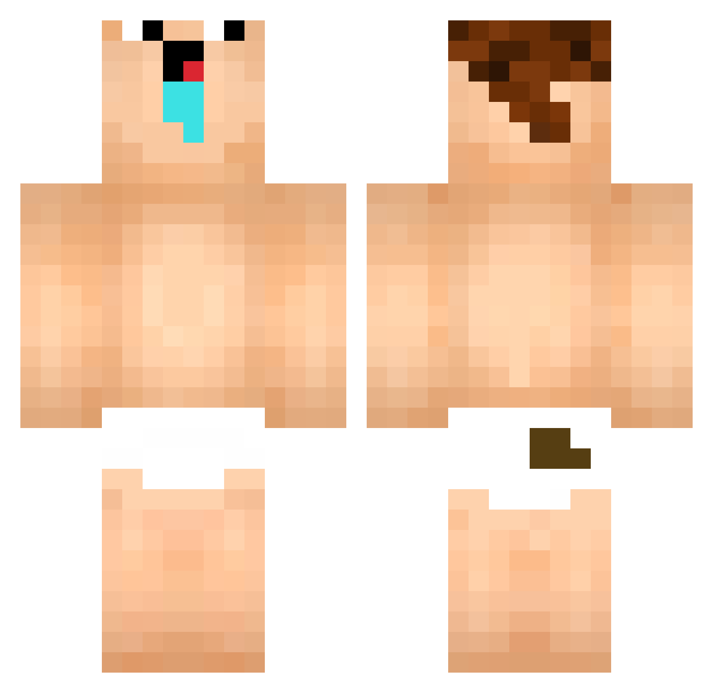 Emmett_slayer22 Minecraft skin, front and back view