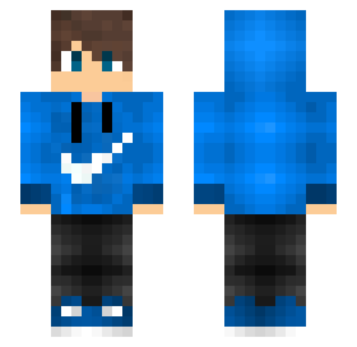 The_Disney_Mania Minecraft skin, front and back view