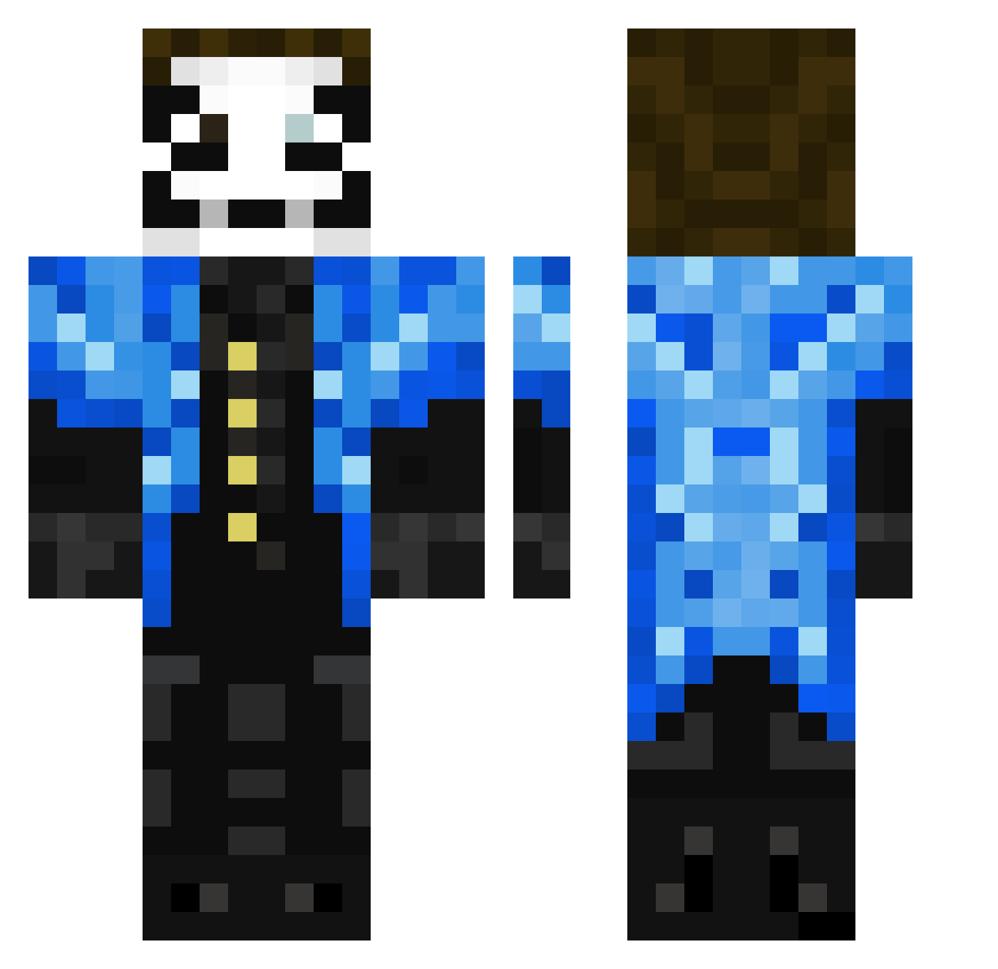 MsTaraJoy Minecraft skin, front and back view
