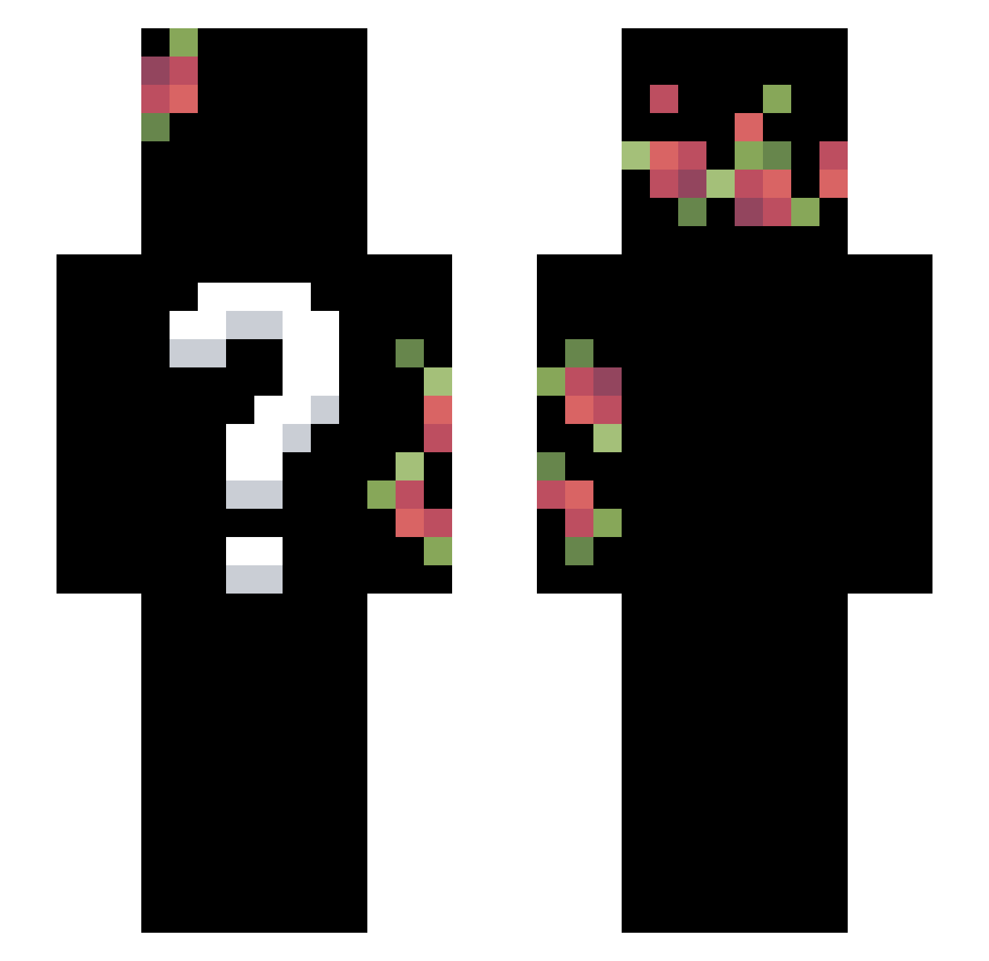 tjbs1213 Minecraft skin, front and back view