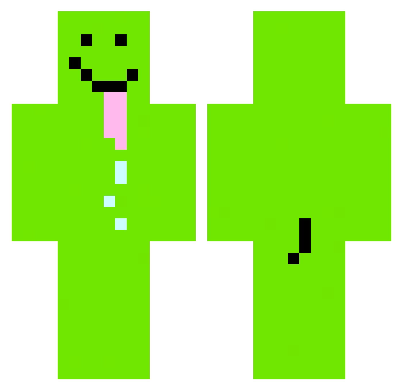 KoshPickle01 Minecraft skin, front and back view