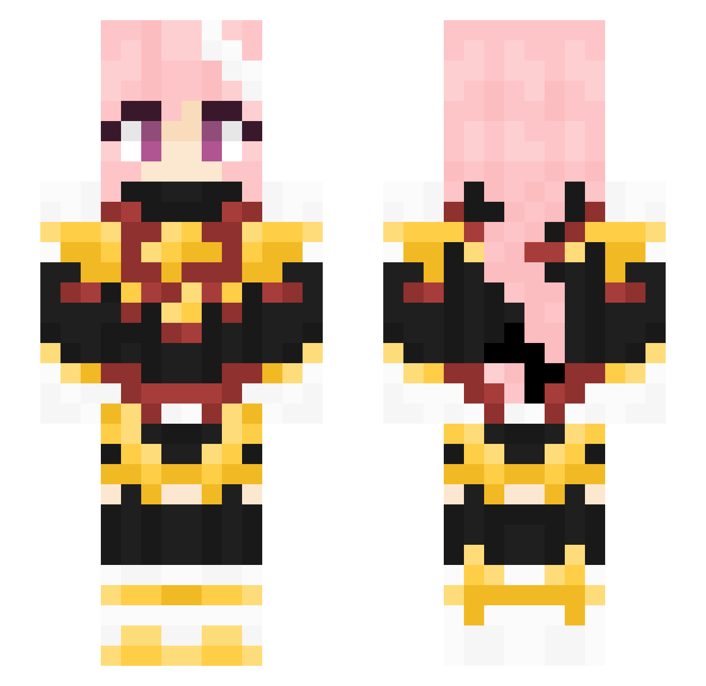 ollemo Minecraft skin, front and back view
