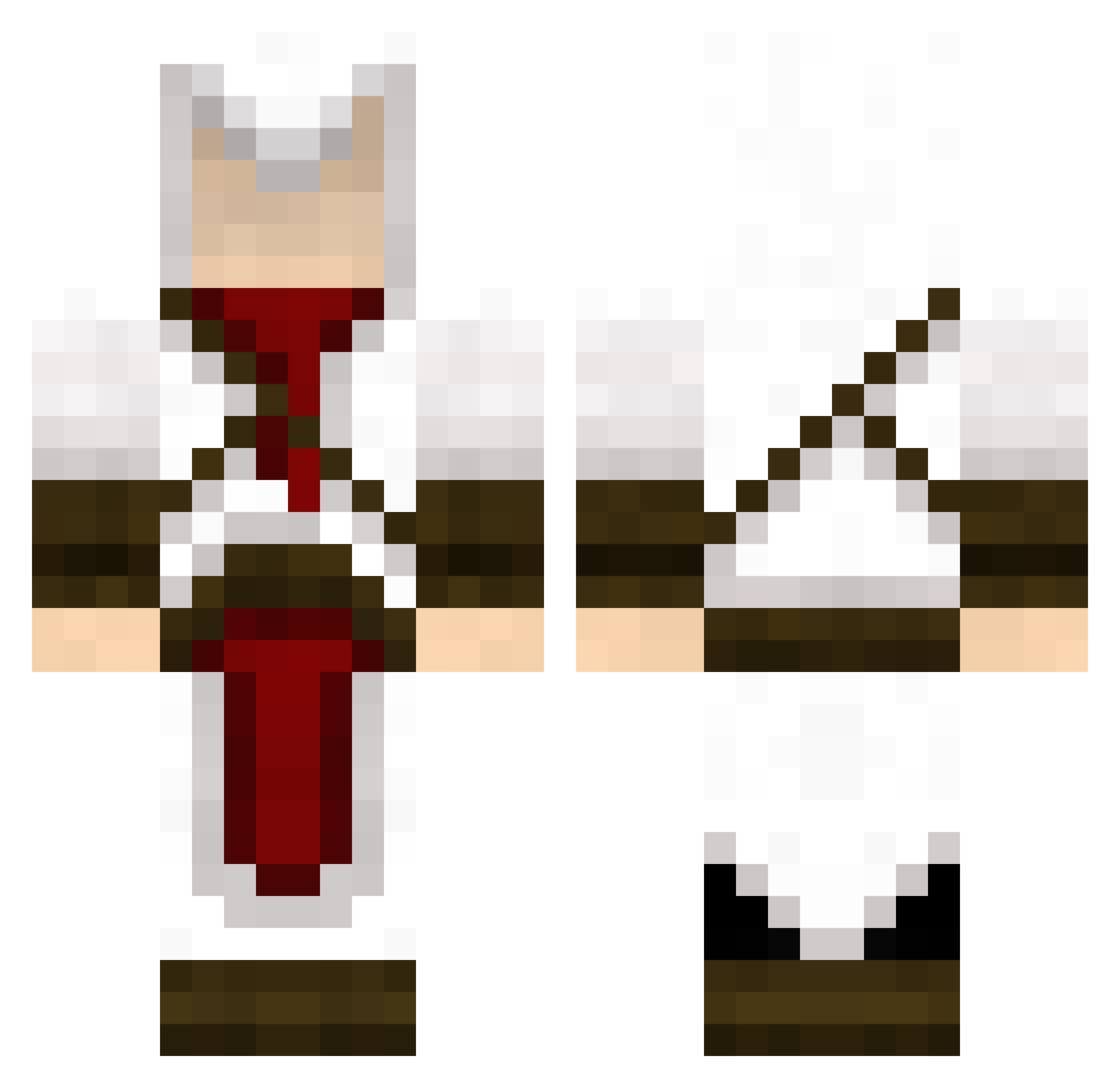Shyish Minecraft skin, front and back view