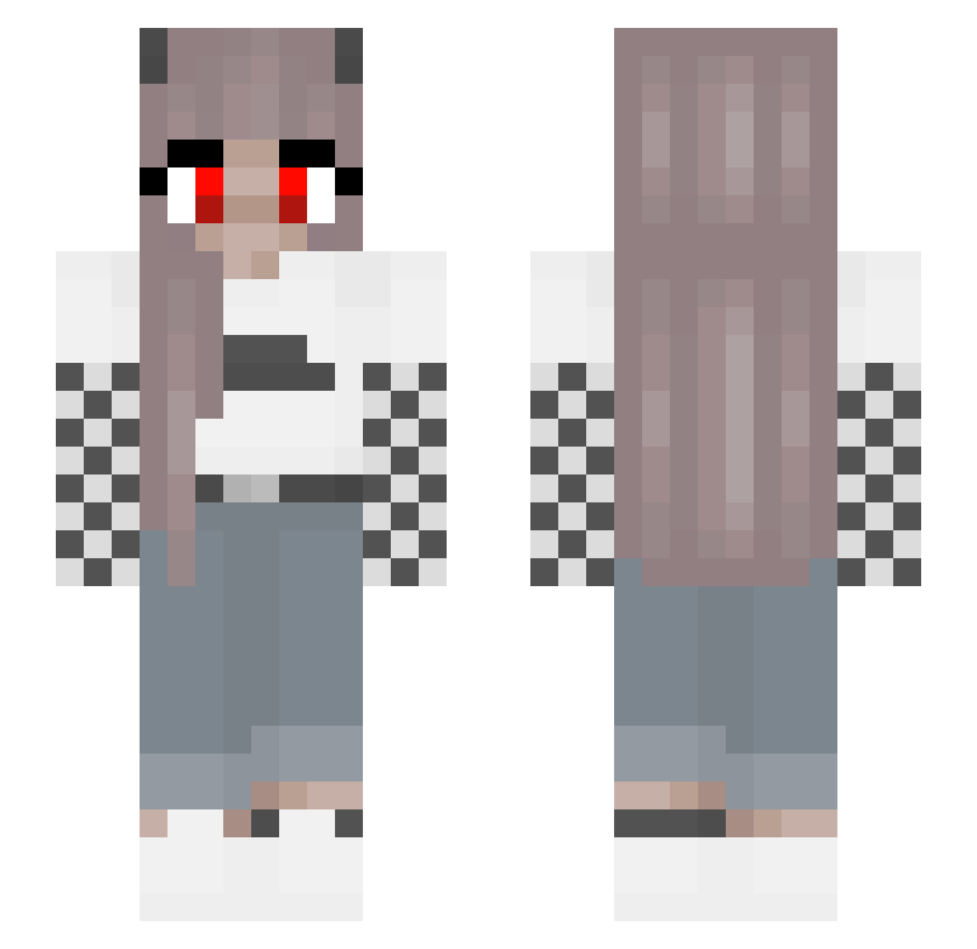 _MissCutie_ Minecraft skin, front and back view