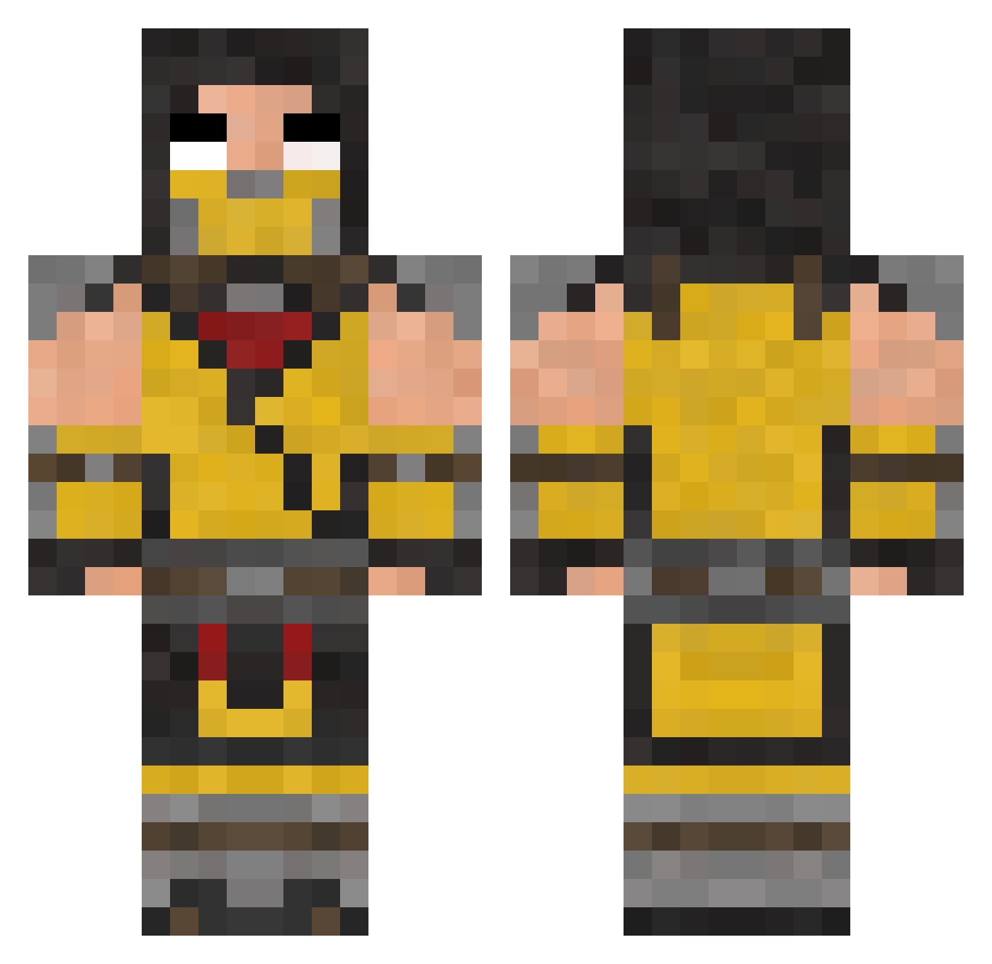 IKERSILLO1114 Minecraft skin, front and back view