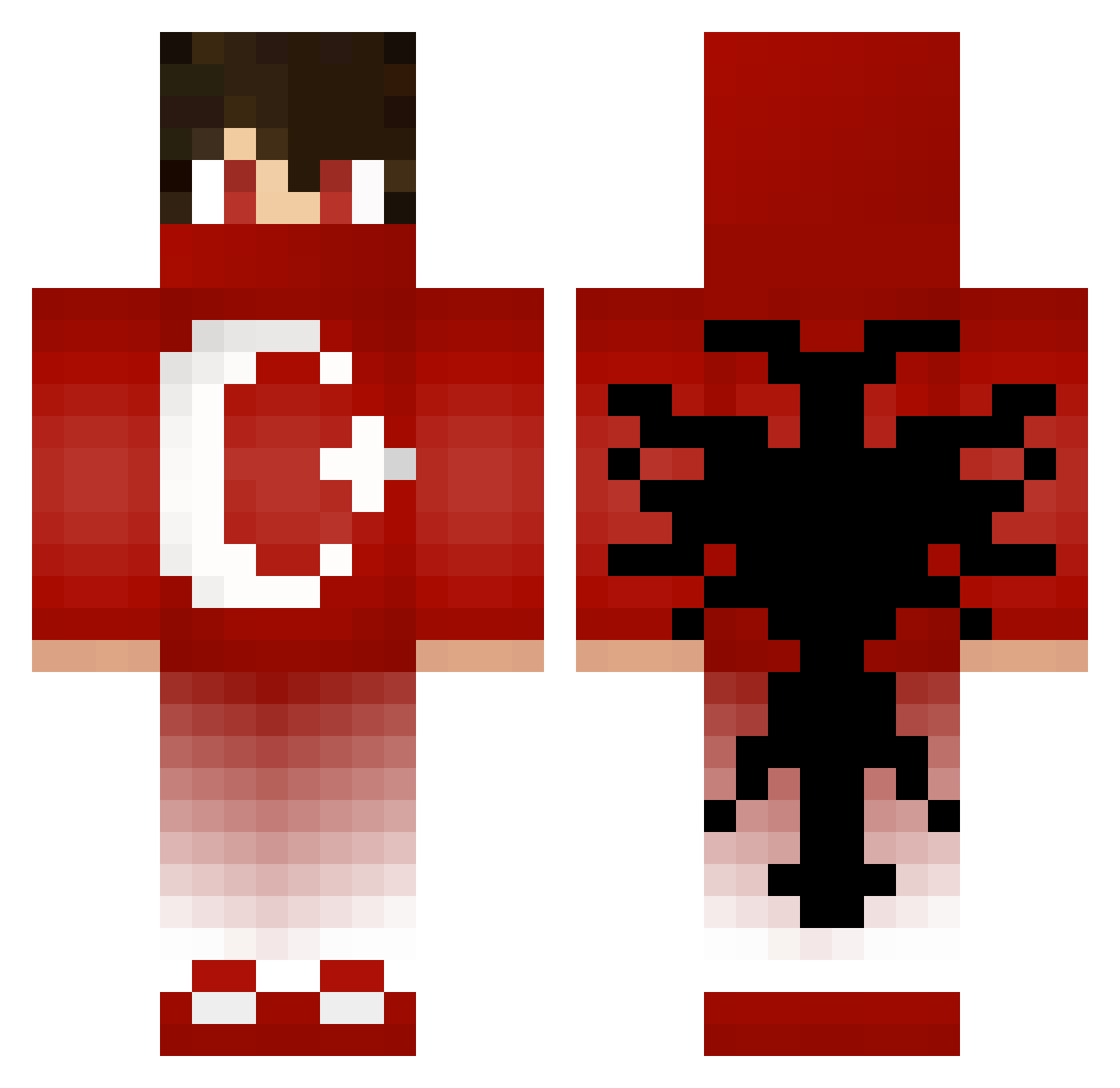 balzaqi Minecraft skin, front and back view