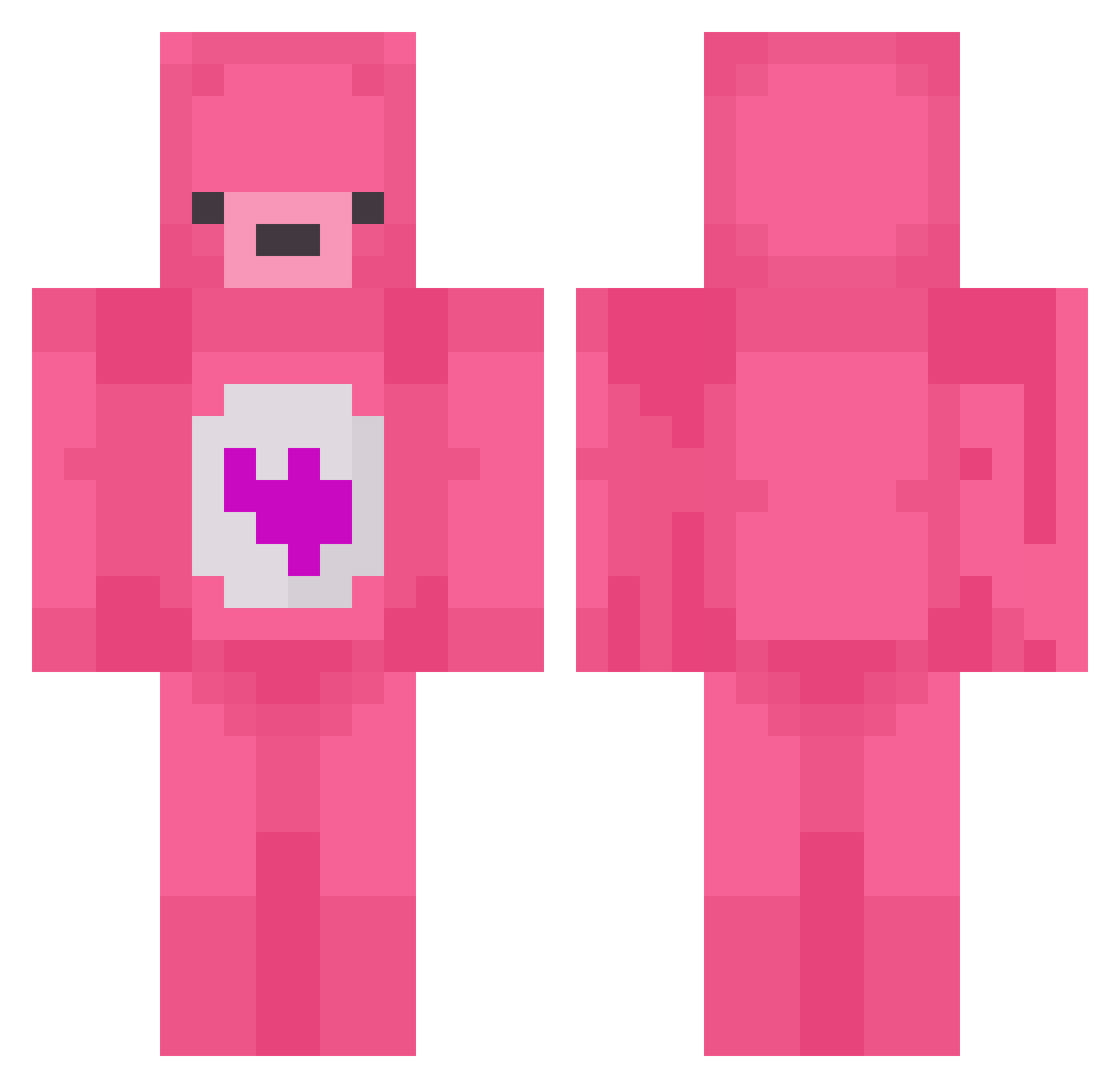 norderinho Minecraft skin, front and back view