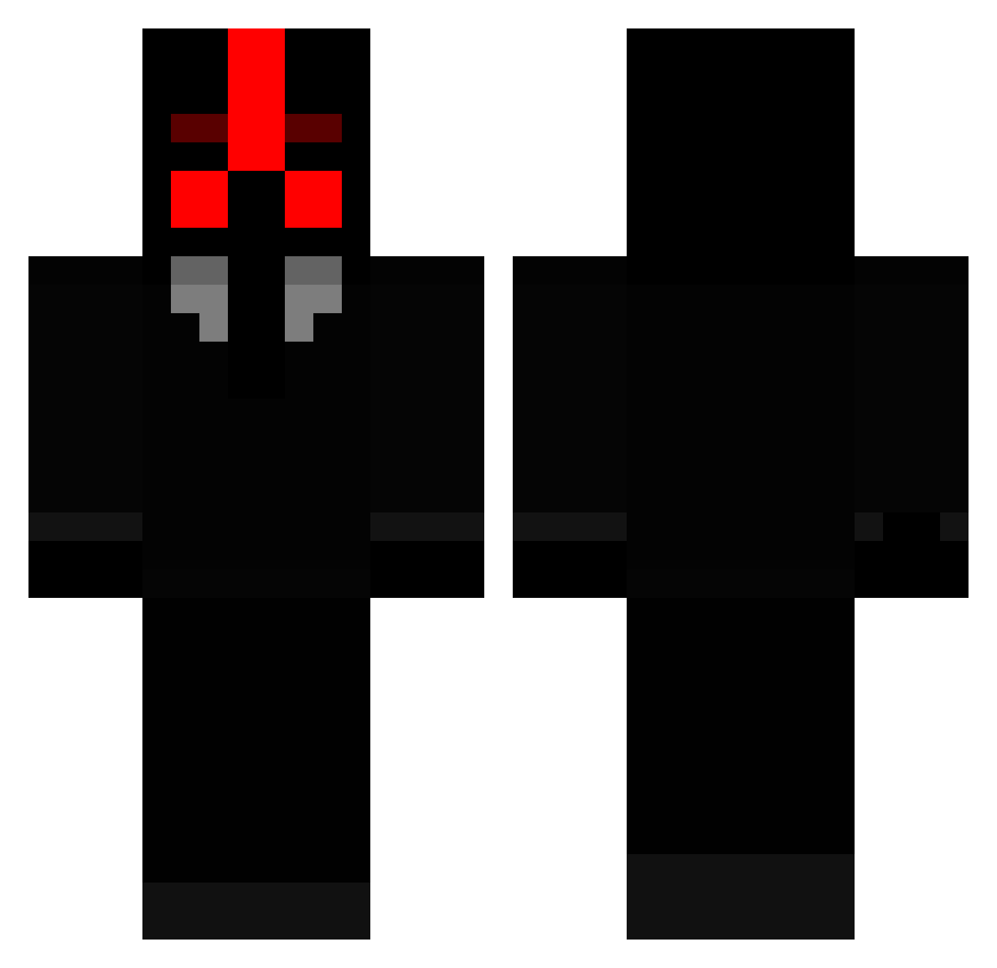 Calvary Minecraft skin, front and back view