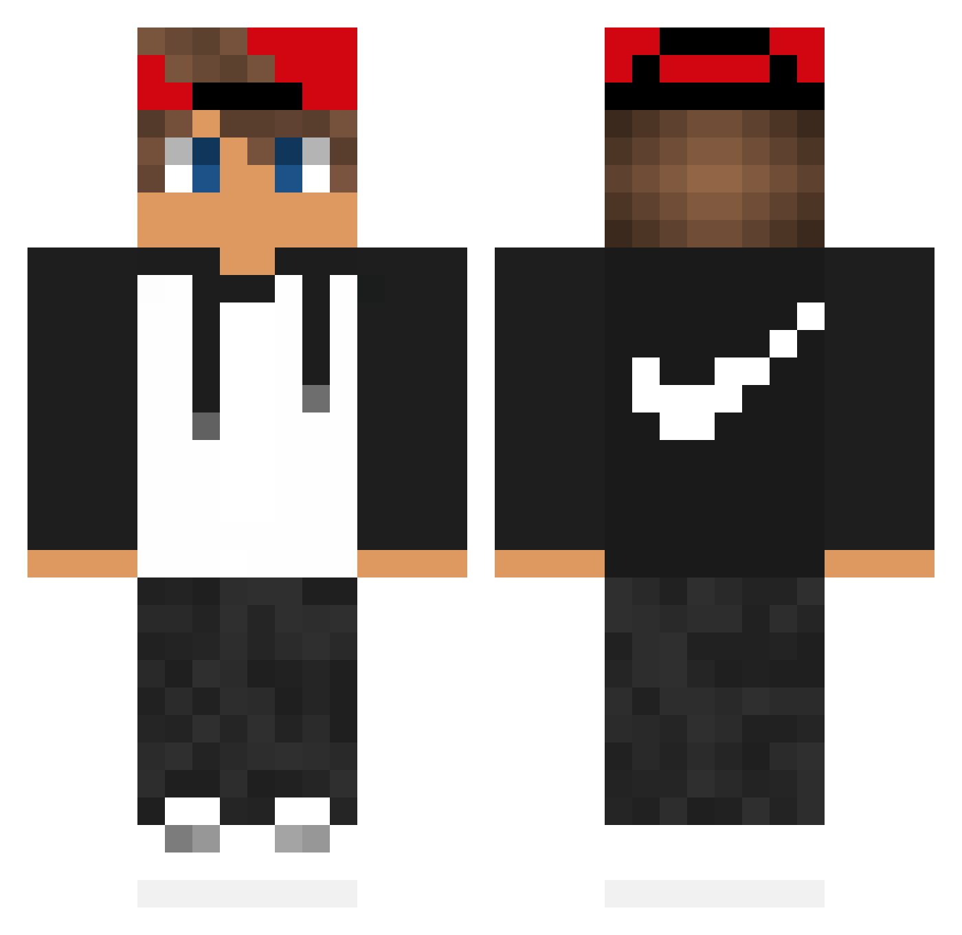 GodStxrm_ Minecraft skin, front and back view