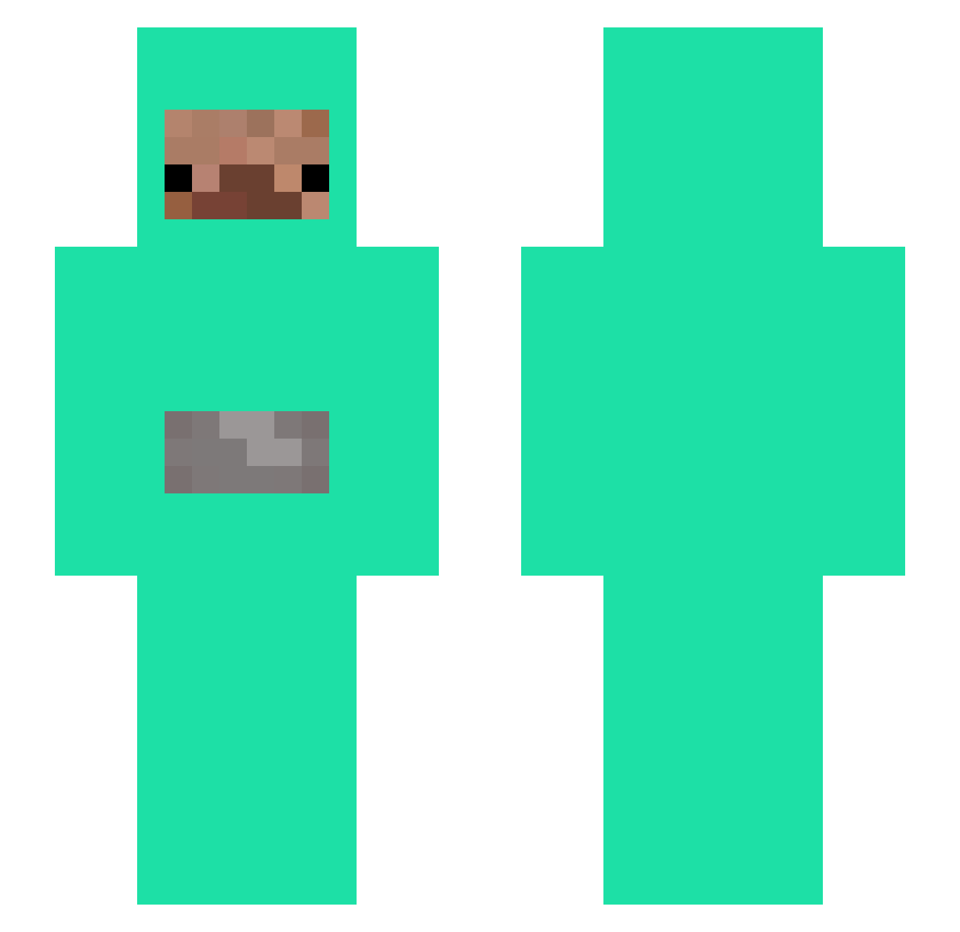 T0TAL_Avi Minecraft skin, front and back view