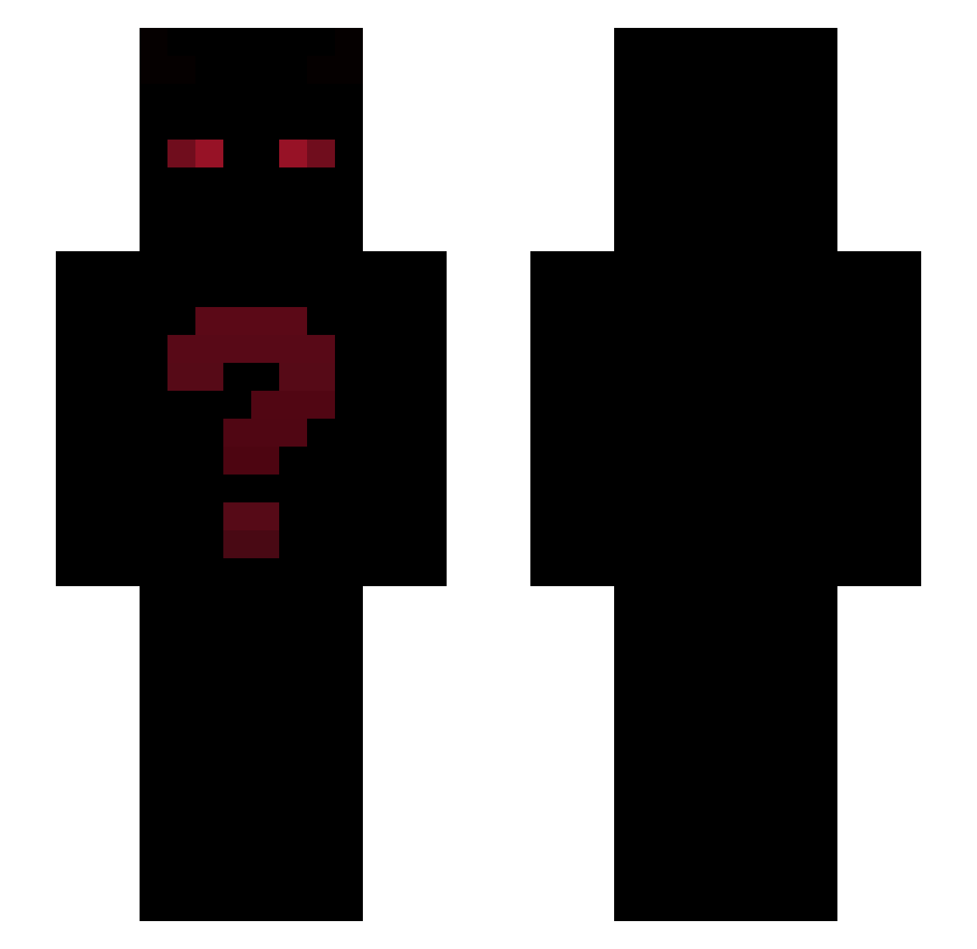 Aweto Minecraft skin, front and back view