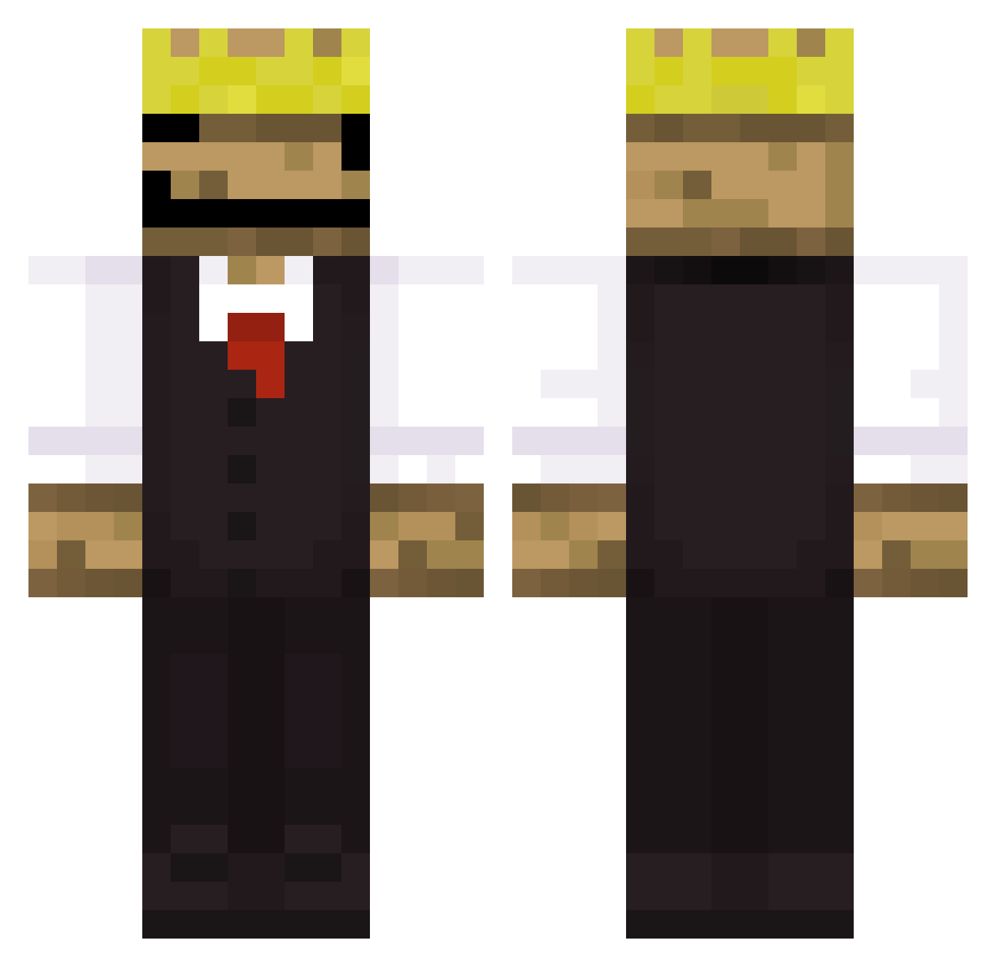 Sabio_japinha Minecraft skin, front and back view