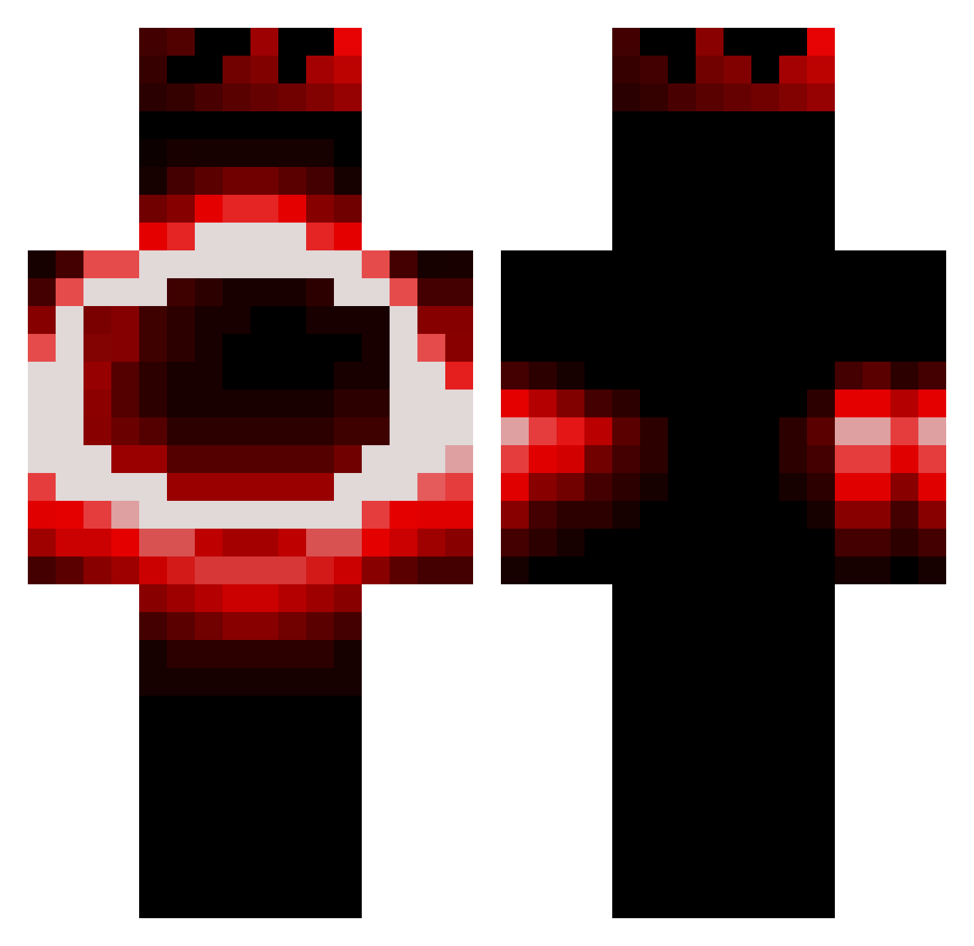 alexplkc Minecraft skin, front and back view