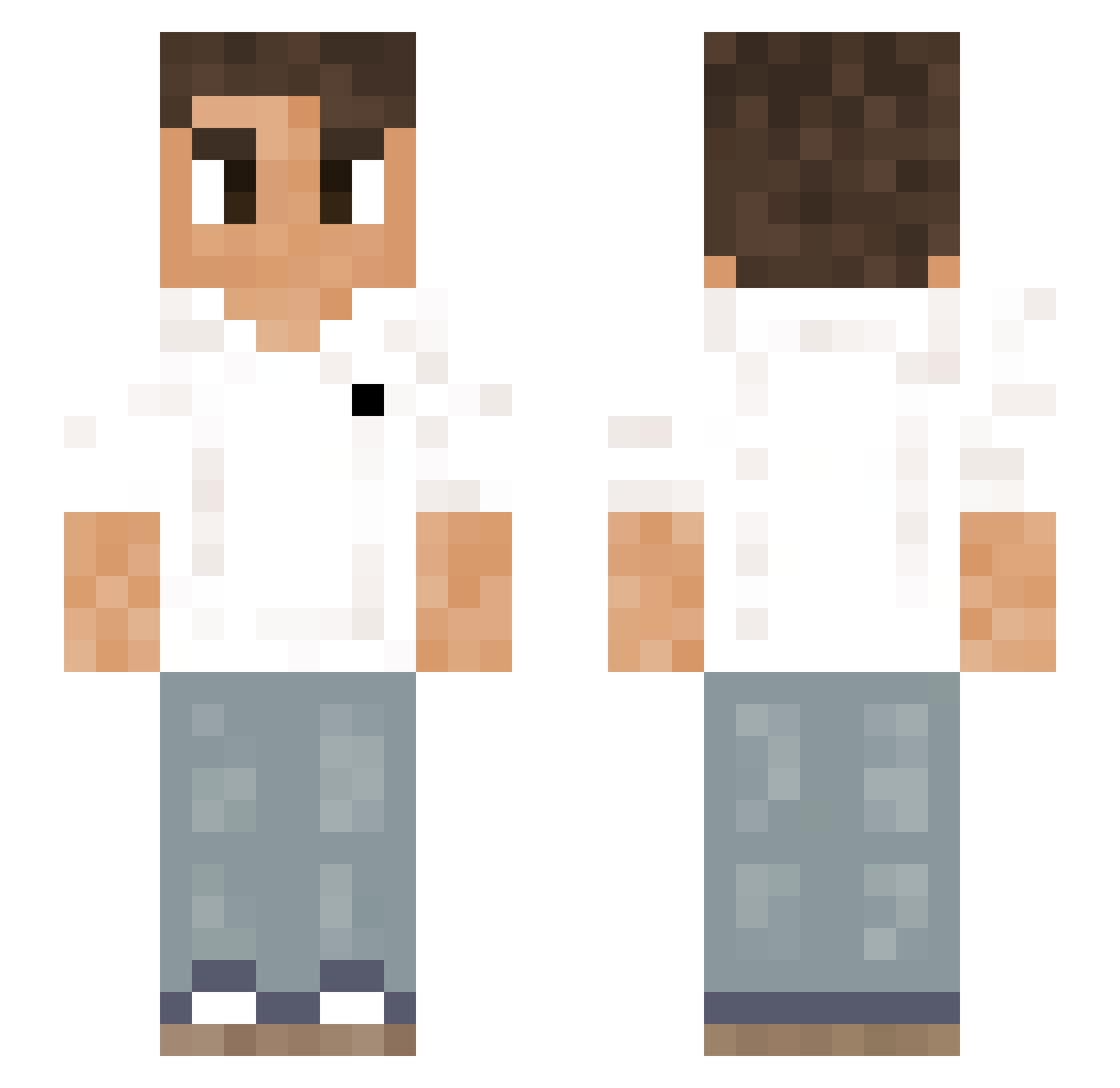 SiegmundGaz Minecraft skin, front and back view