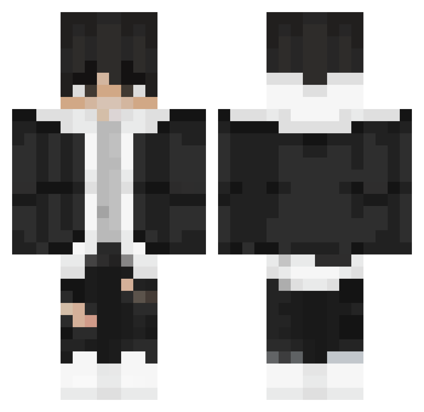 TheModMaster Minecraft skin, front and back view