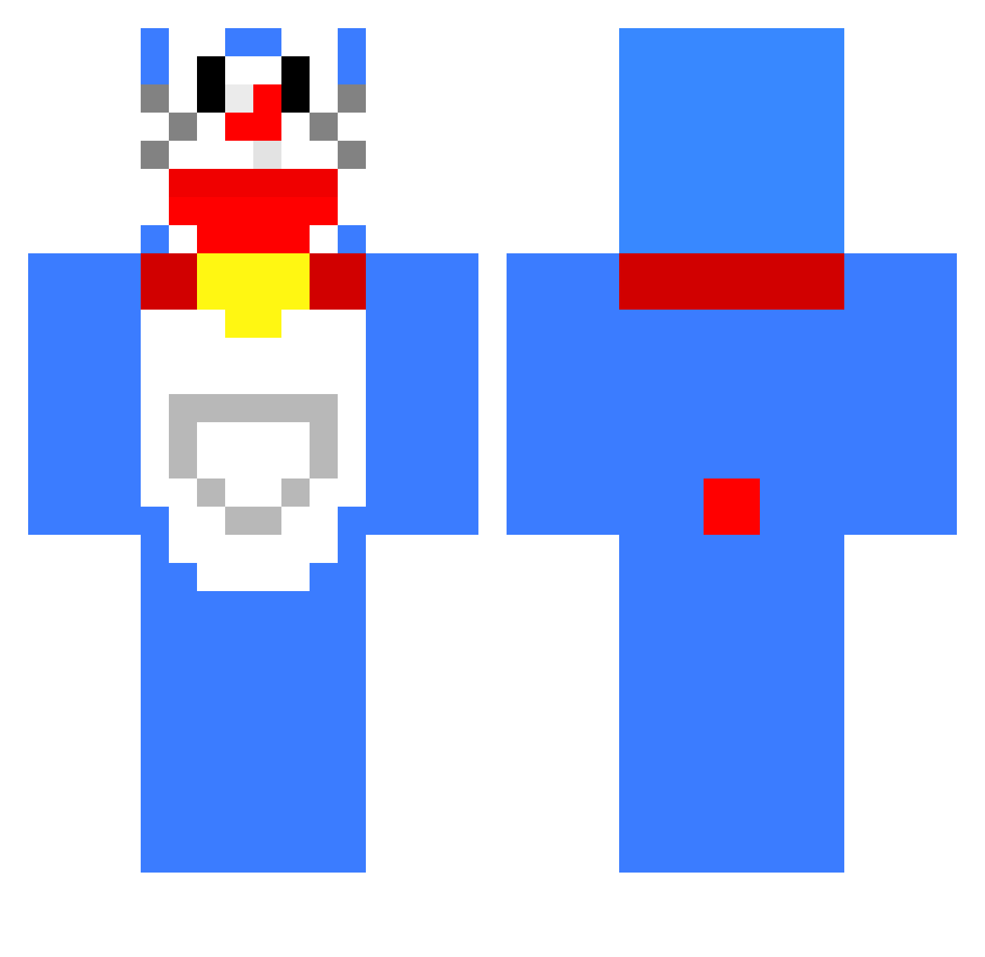 AN97 Minecraft skin, front and back view