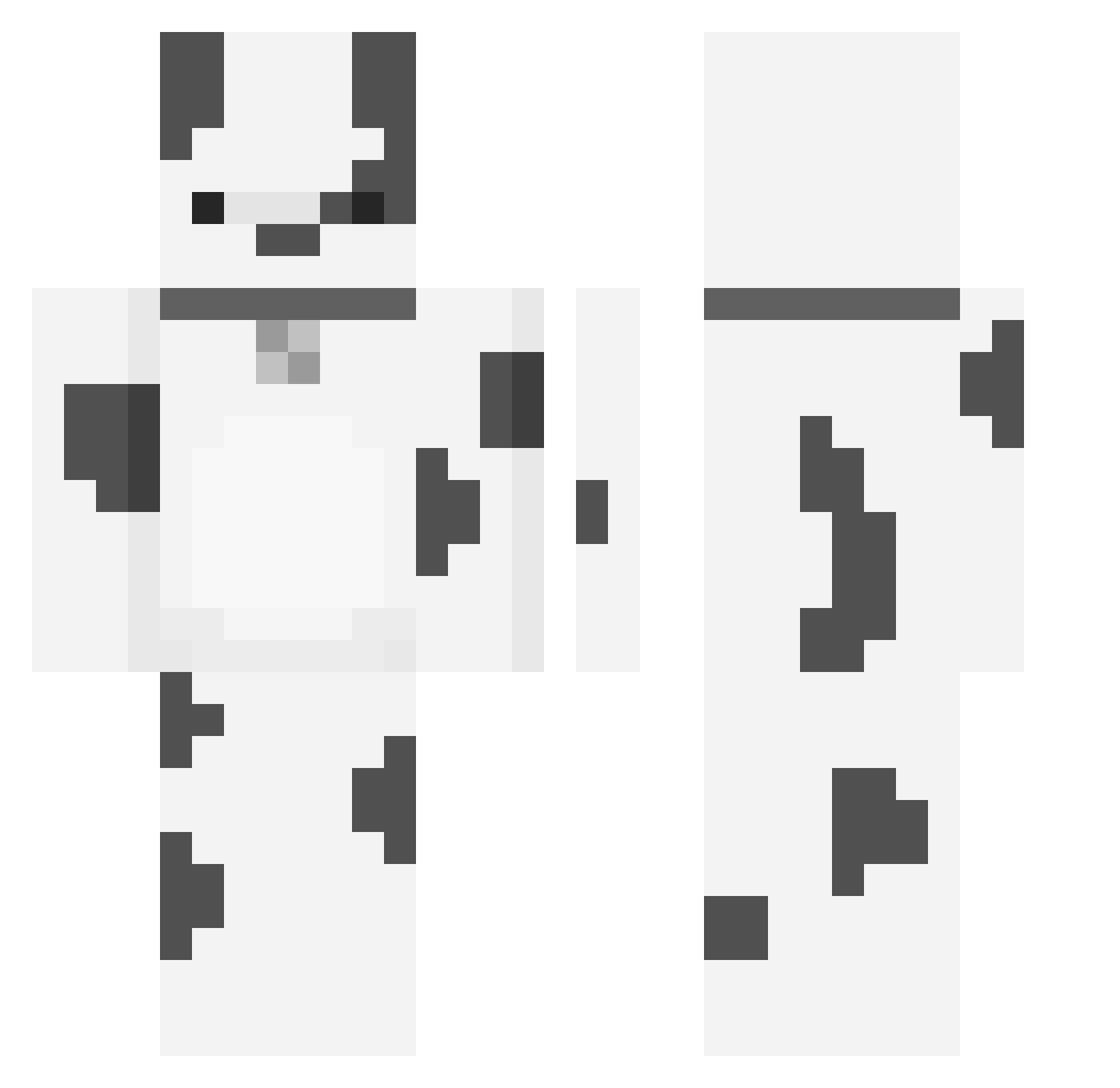 cocostar1 Minecraft skin, front and back view
