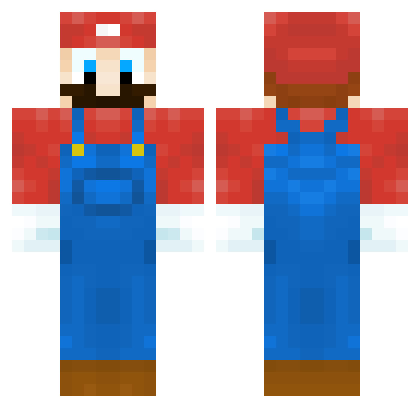 MonkeyDeck2344 Minecraft skin, front and back view