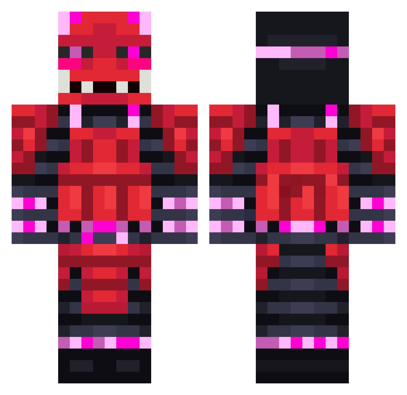 sopa000 Minecraft skin, front and back view
