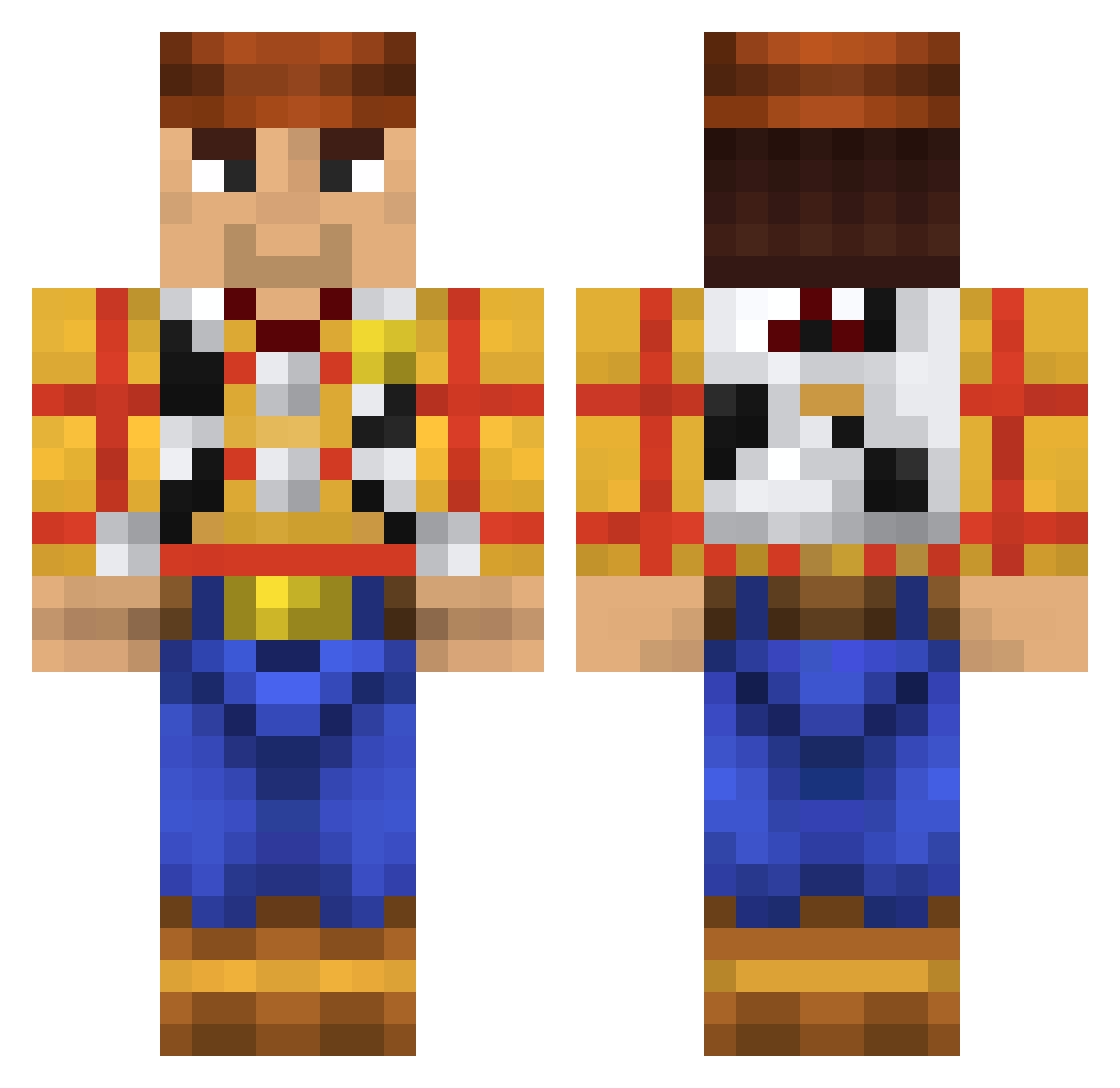 lilgerm4080 Minecraft skin, front and back view