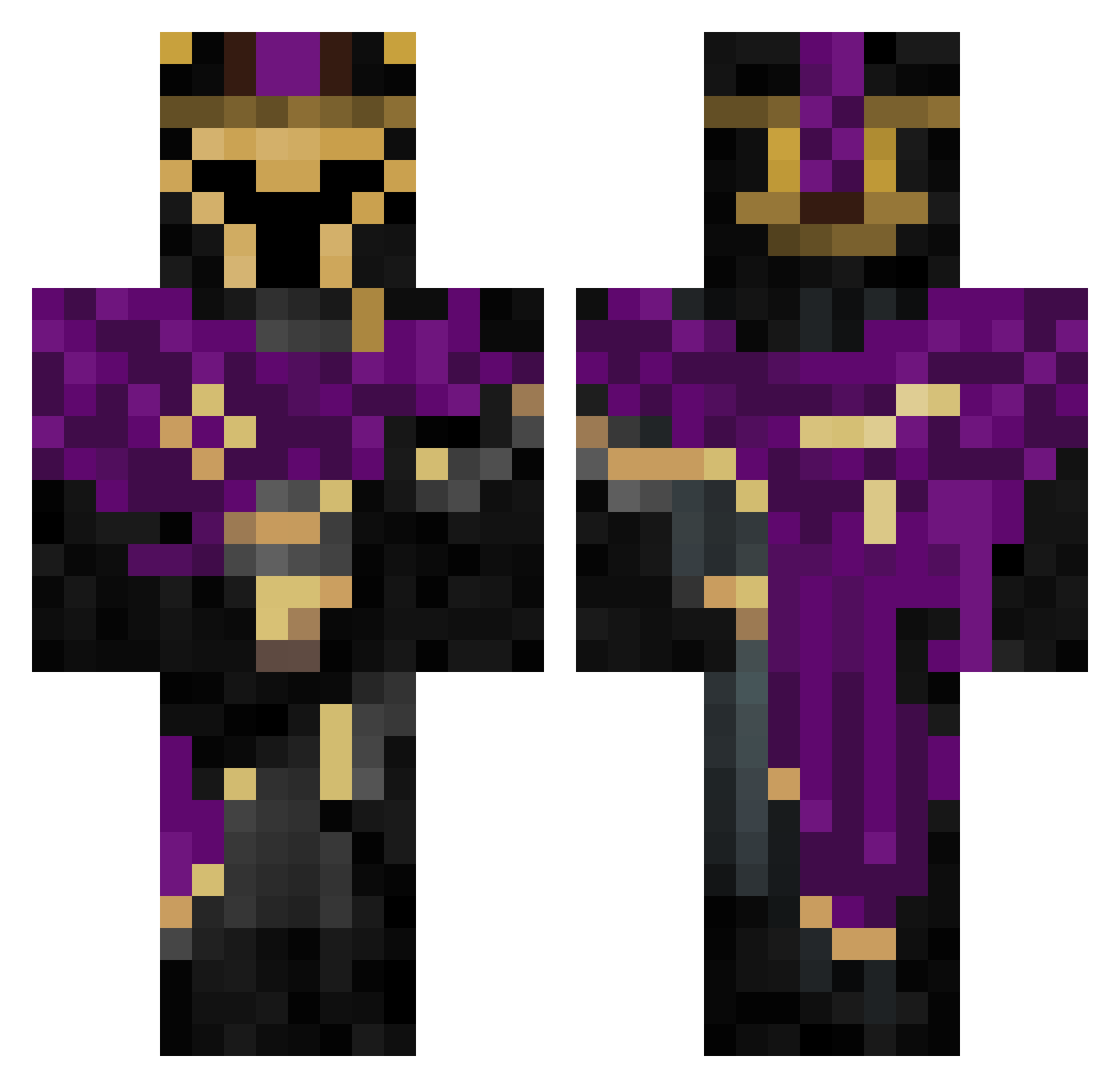 pakistaniterror Minecraft skin, front and back view