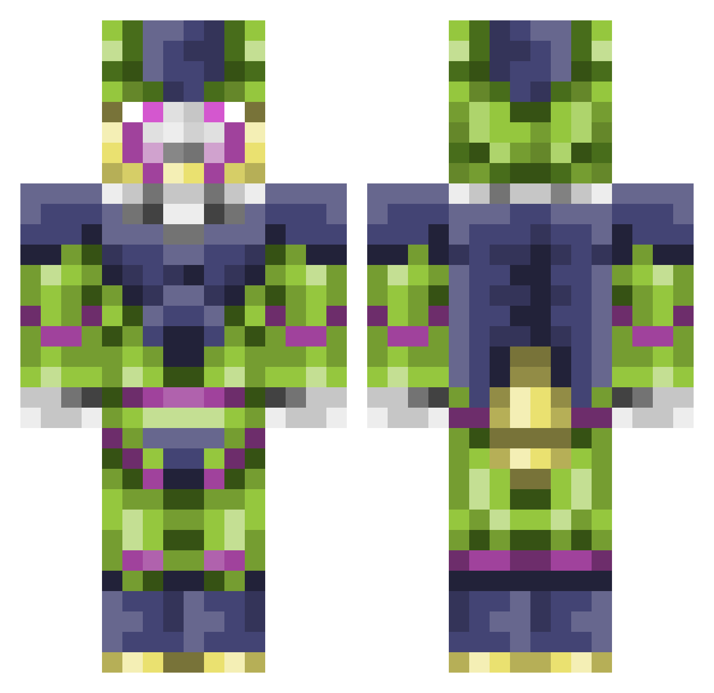 flame_slinger011 Minecraft skin, front and back view