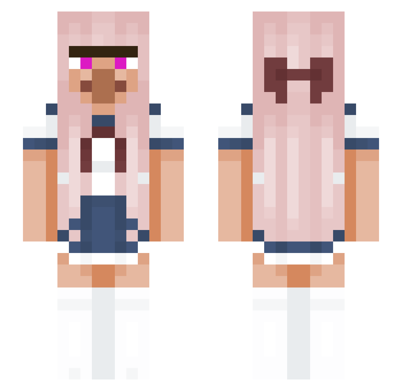 __Zxro Minecraft skin, front and back view