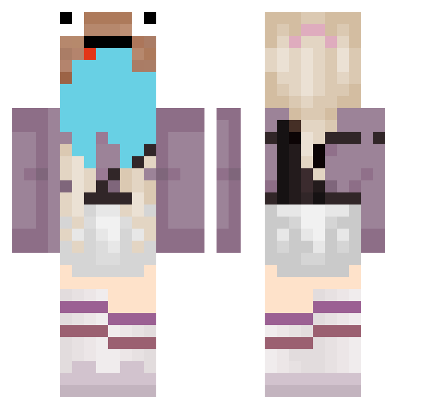 sr_kaler Minecraft skin, front and back view