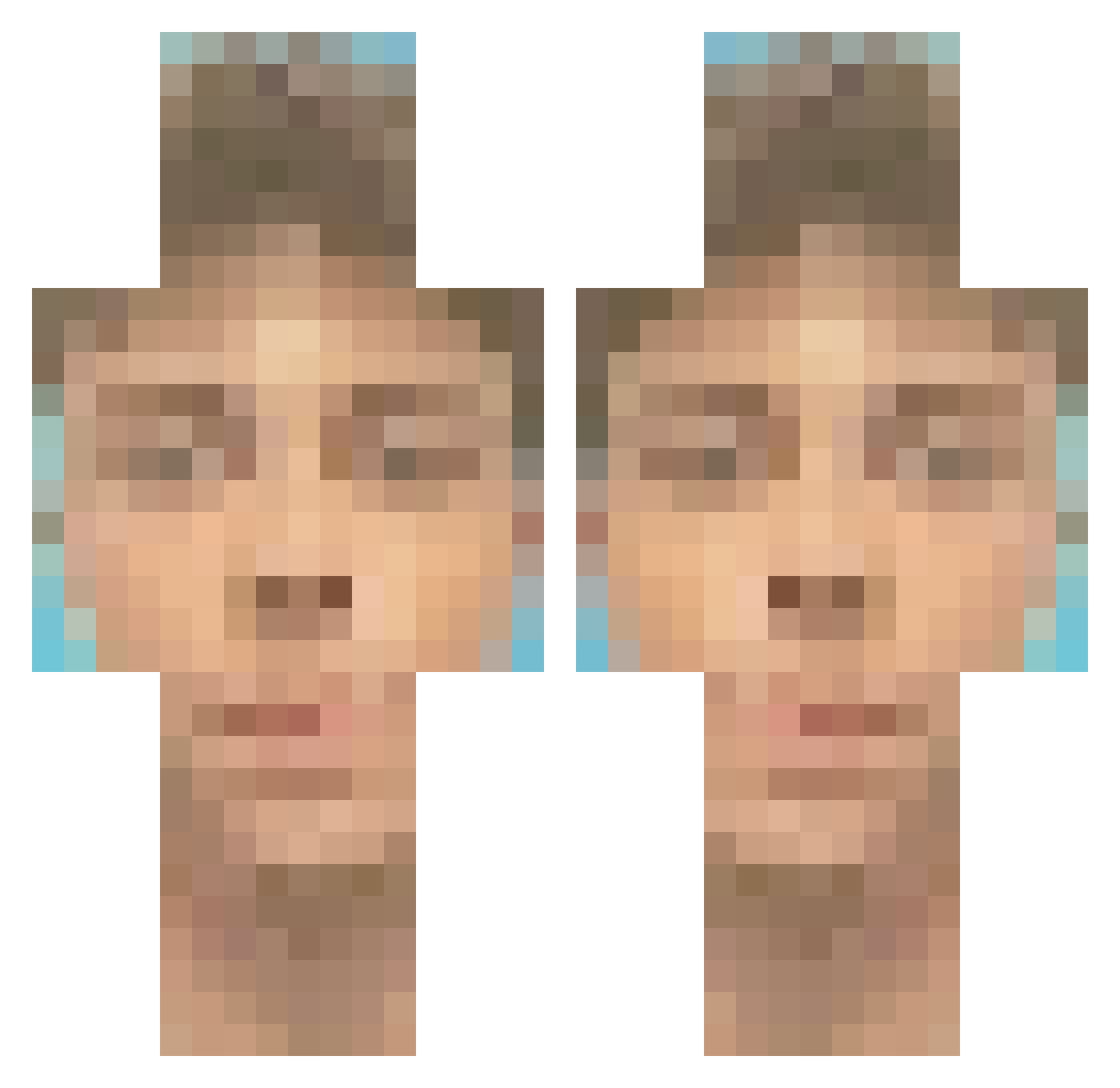 The_Imposter420 Minecraft skin, front and back view