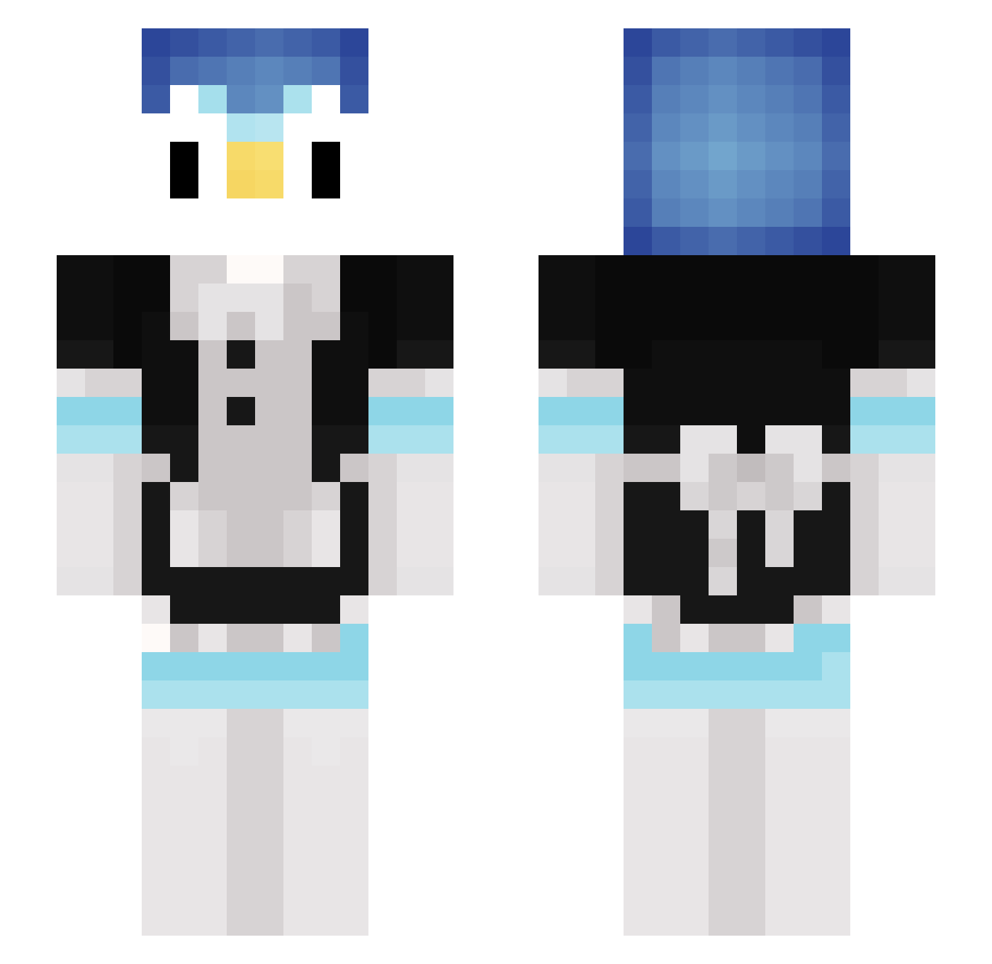 ThatMadpat33 Minecraft skin, front and back view