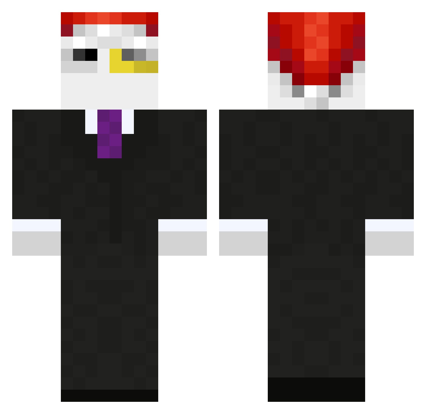 Verdiont Minecraft skin, front and back view