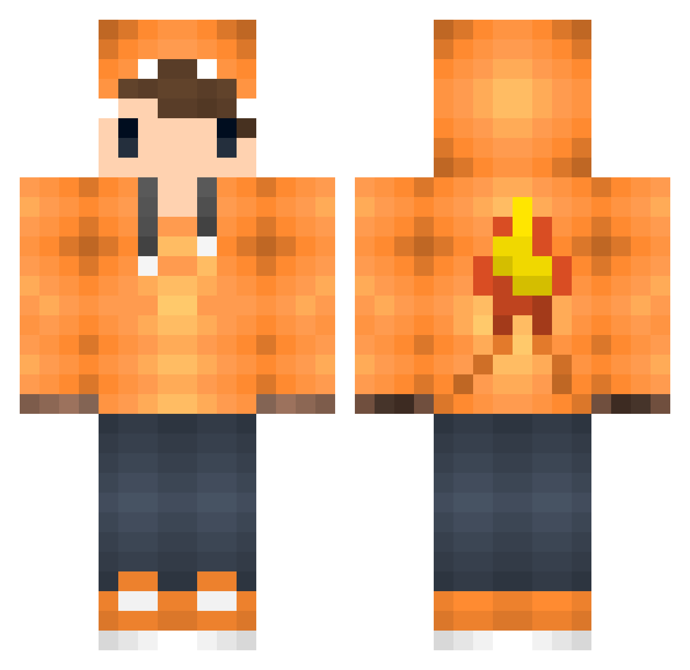 ChengZI_DD Minecraft skin, front and back view