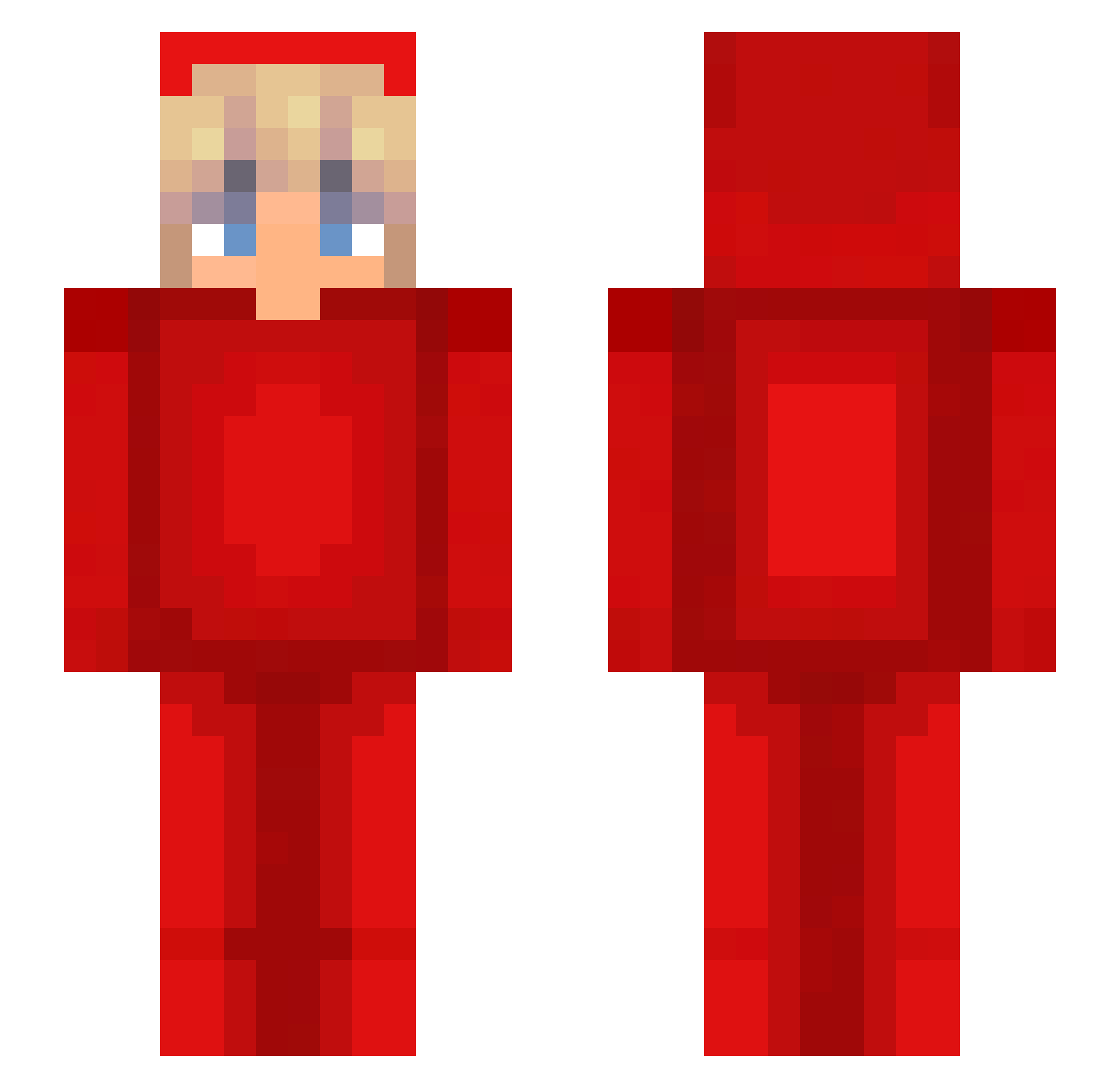 po1234ntus Minecraft skin, front and back view