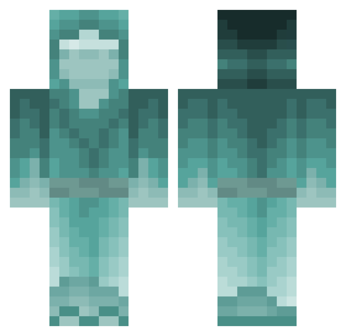 Tygo_o Minecraft skin, front and back view