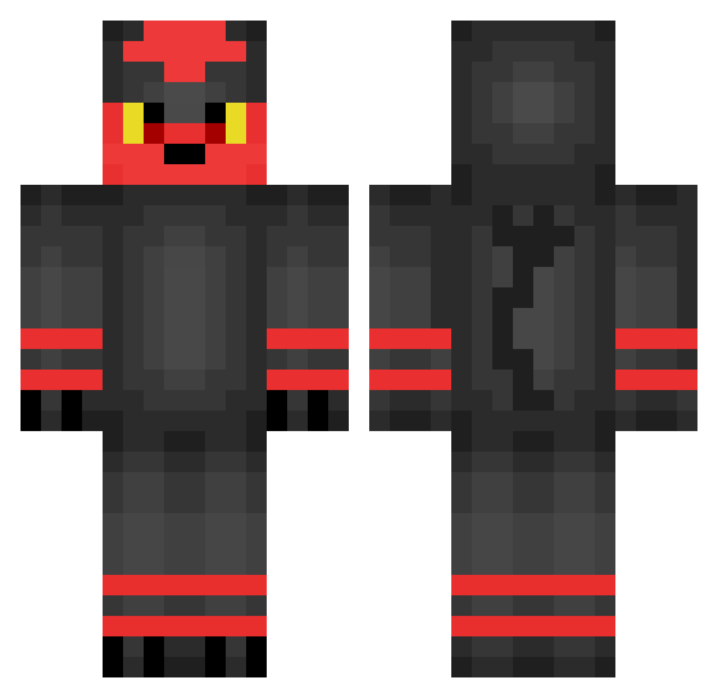 Envi_ Minecraft skin, front and back view