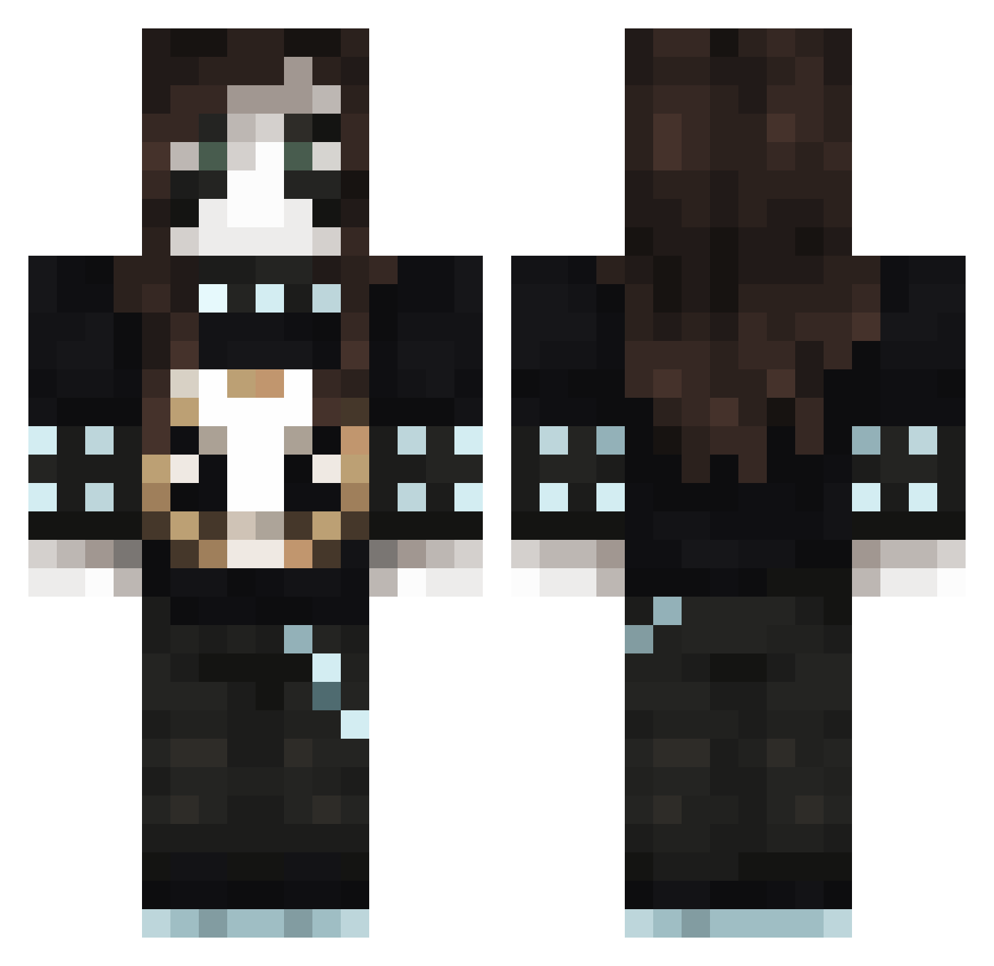 Veeti_ Minecraft skin, front and back view