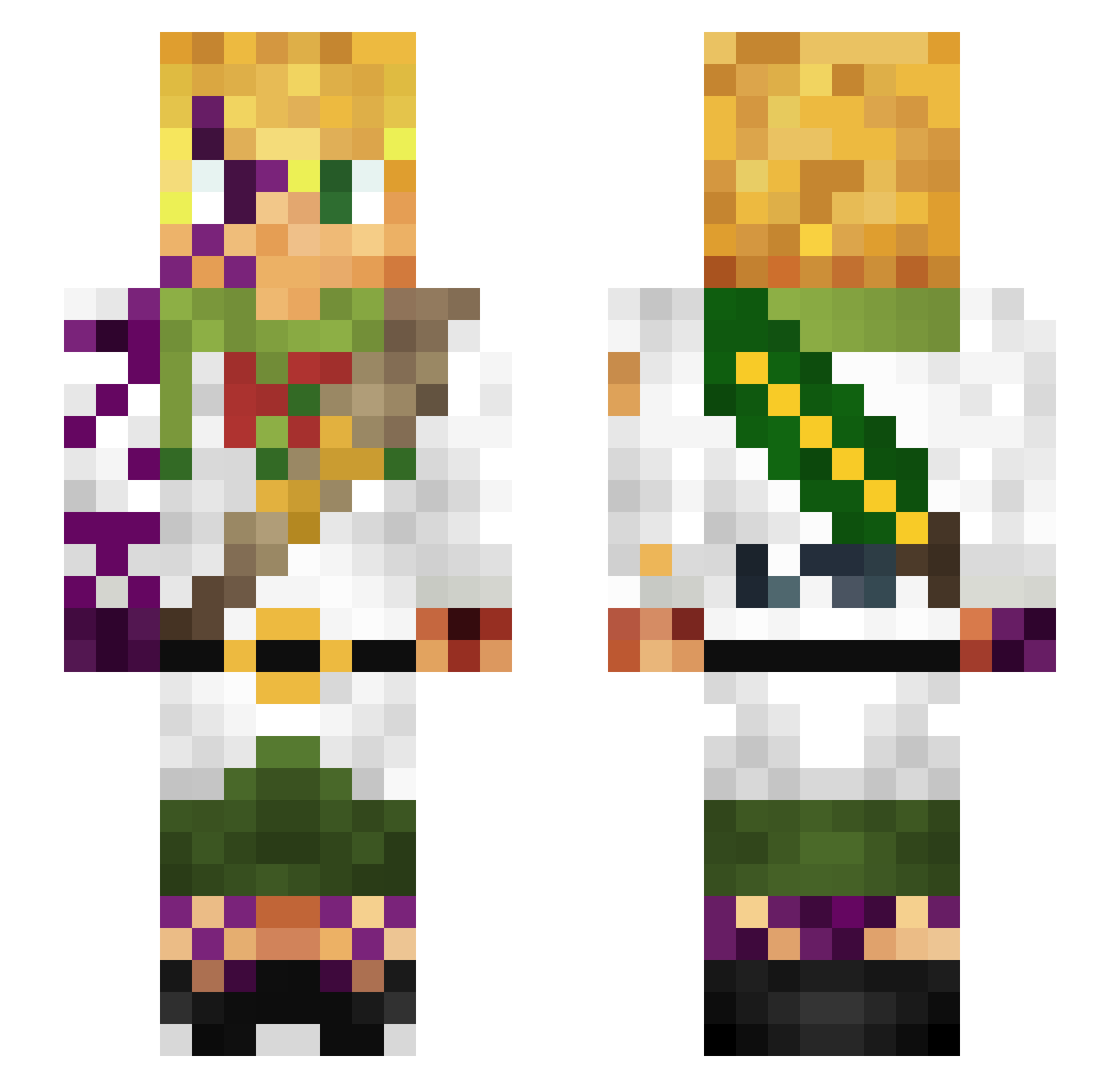 jukeboxjonce Minecraft skin, front and back view